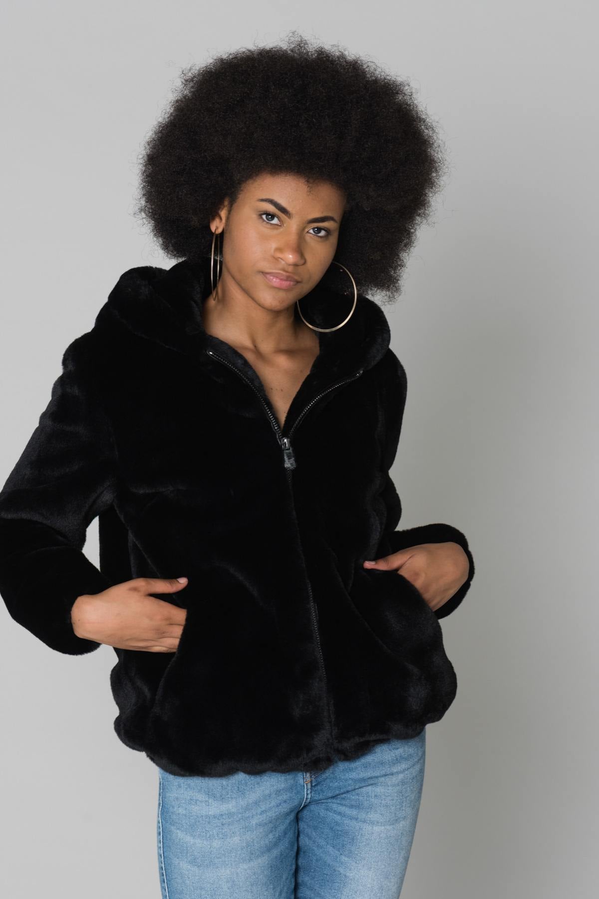 Oakwood women's faux fur coat - Image n°1