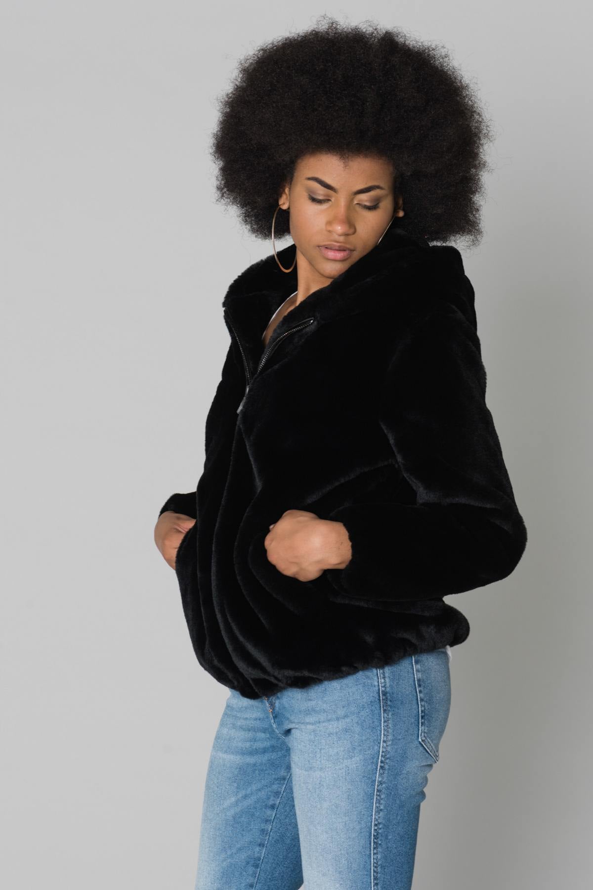 Oakwood women's faux fur coat - Image n°4