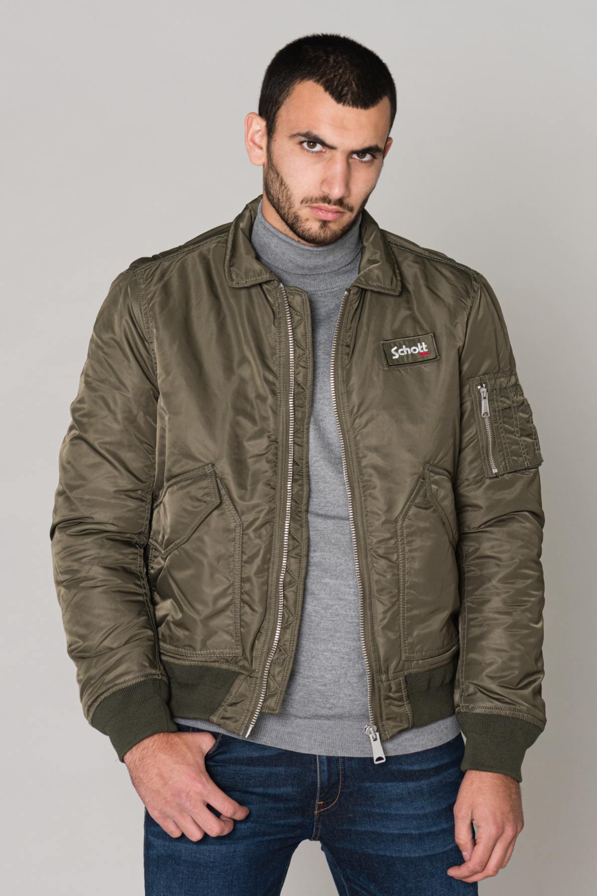  Men's khaki bombers - Image n°1