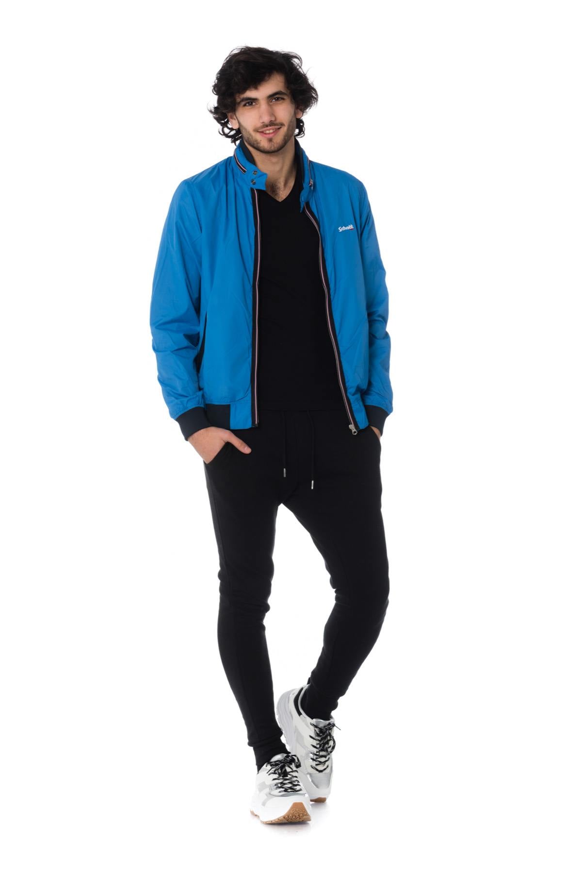 Men's mid-season light blue jacket - Image n°2