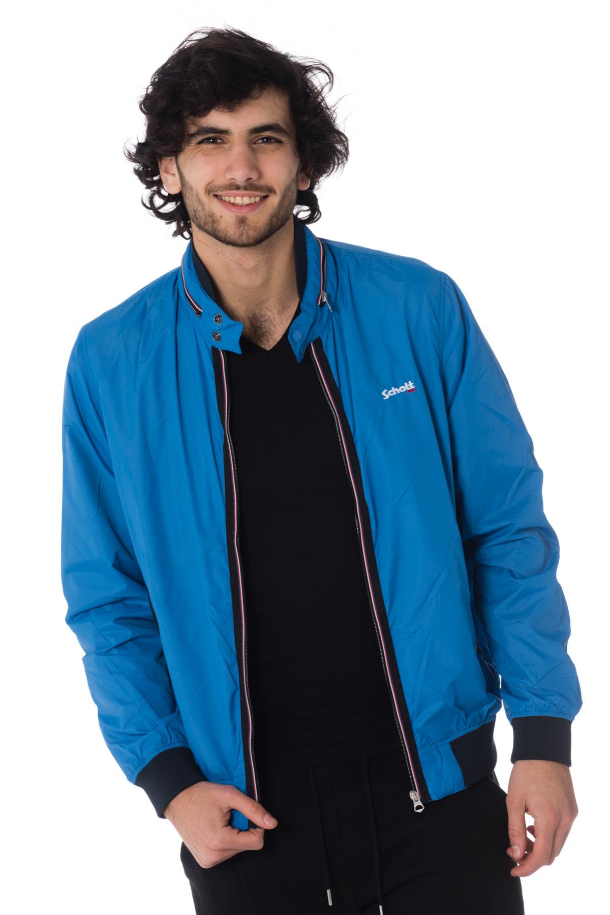 Men's mid-season light blue jacket - Image n°3