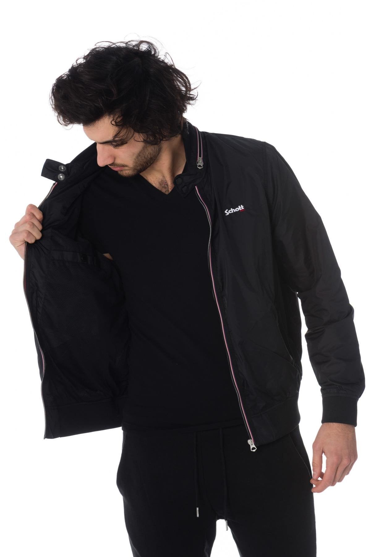 Men's black windbreaker jacket - Image n°4