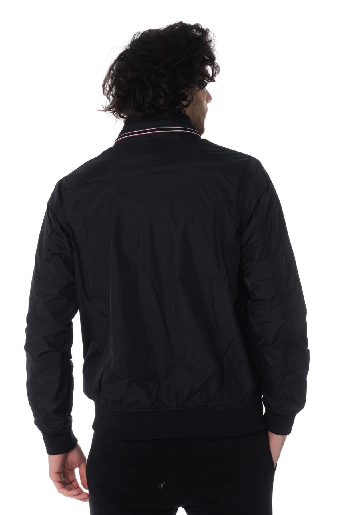 Men's black windbreaker jacket - Image n°5