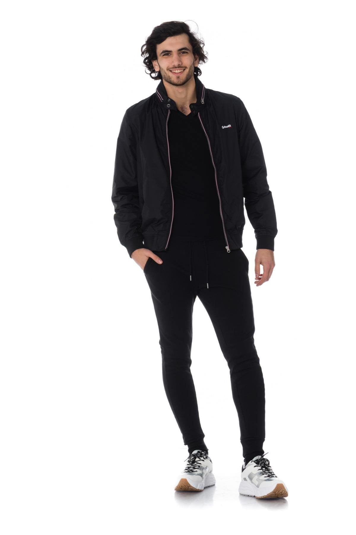 Men's black windbreaker jacket - Image n°2