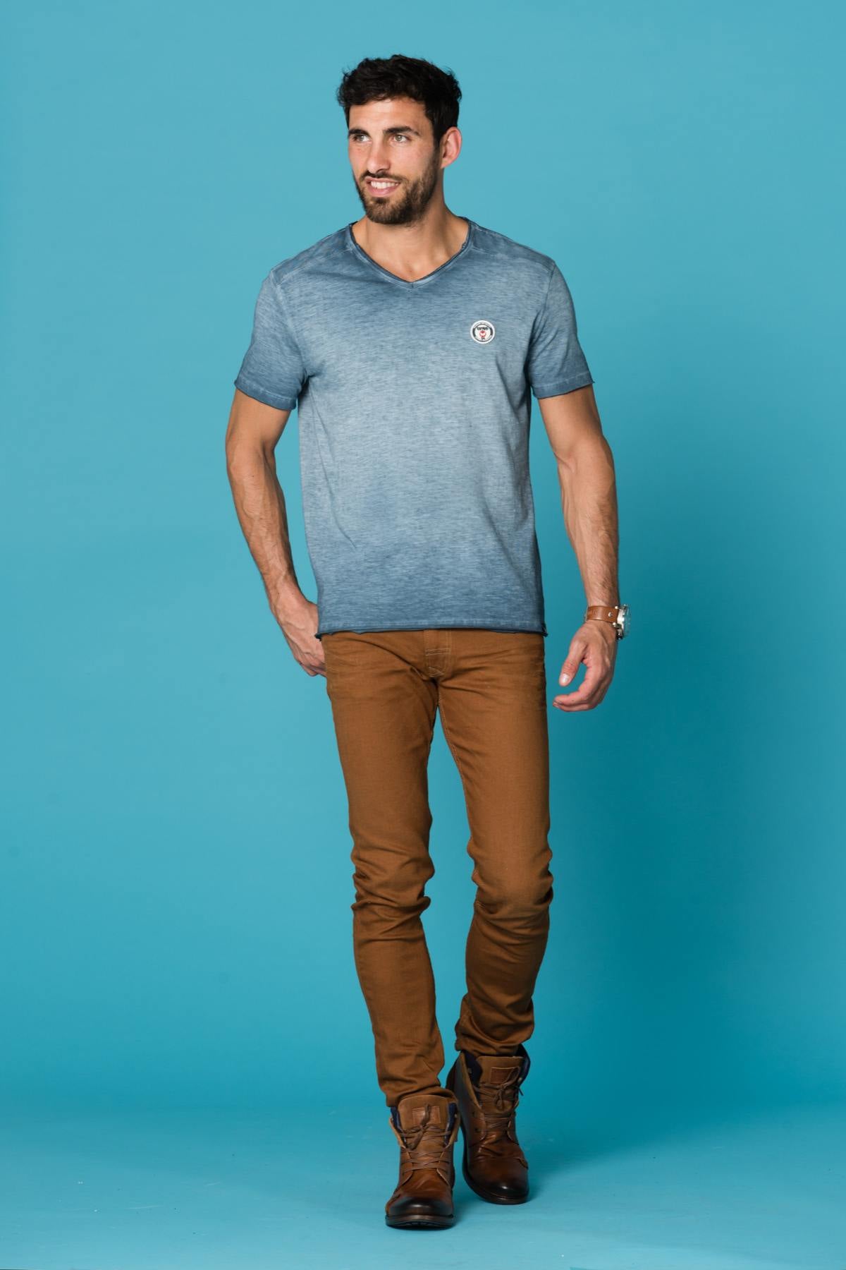 Kaporal men's ocher jeans - Image n°3