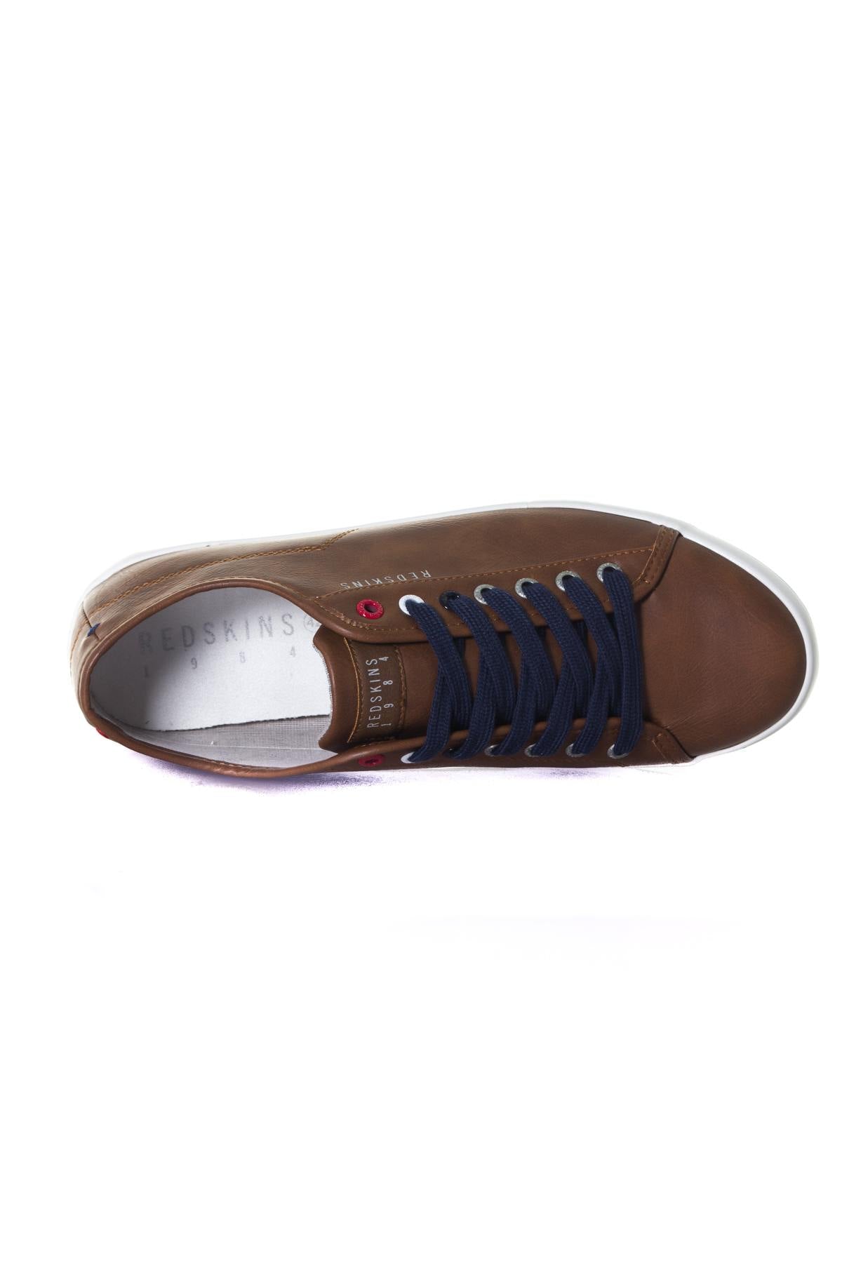 Men's cognac sneakers - Image n°3