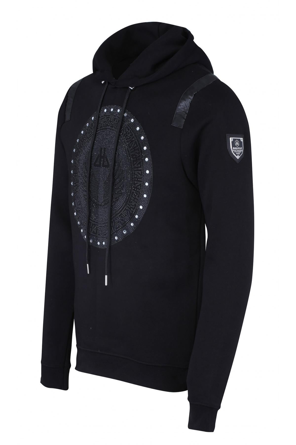 Men's black hoodie - Image n°1