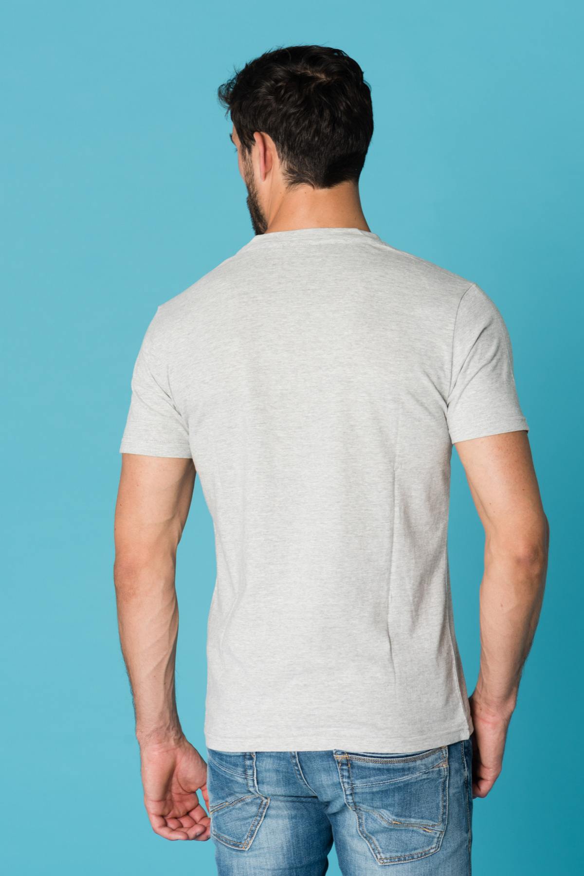 Men's heather gray t-shirt - Image n°3