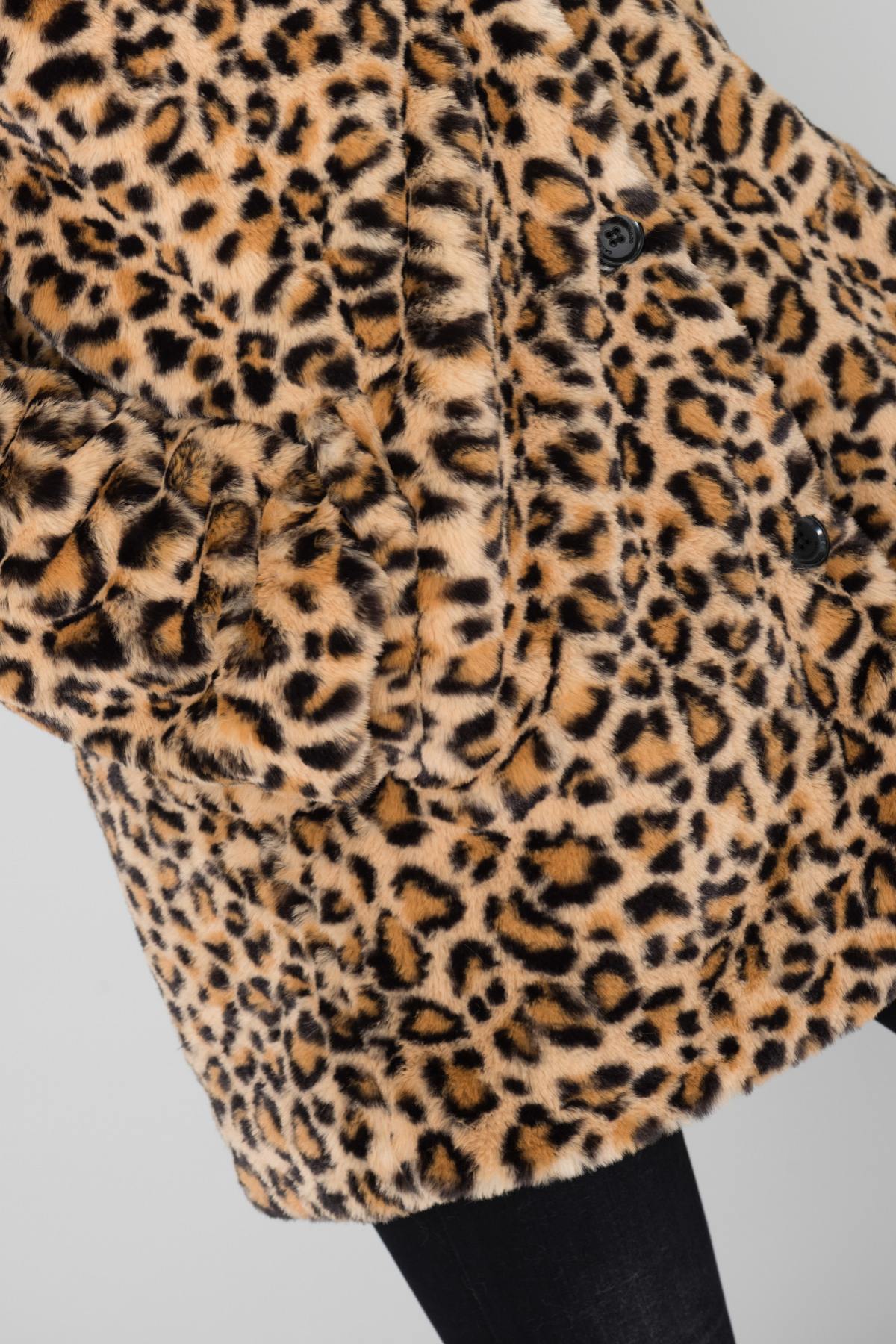 Leopard faux fur jacket - Image n°8