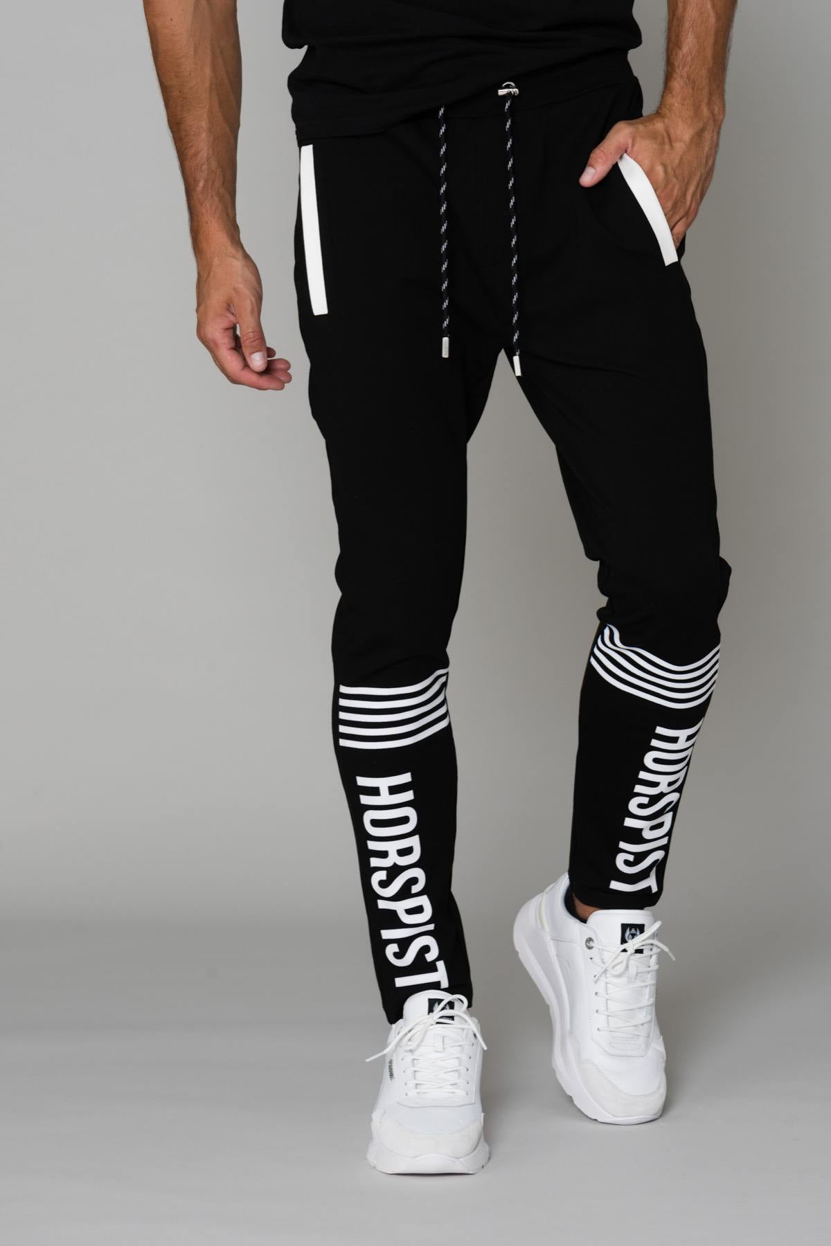 Black elastic waist tracksuit - Image n°4