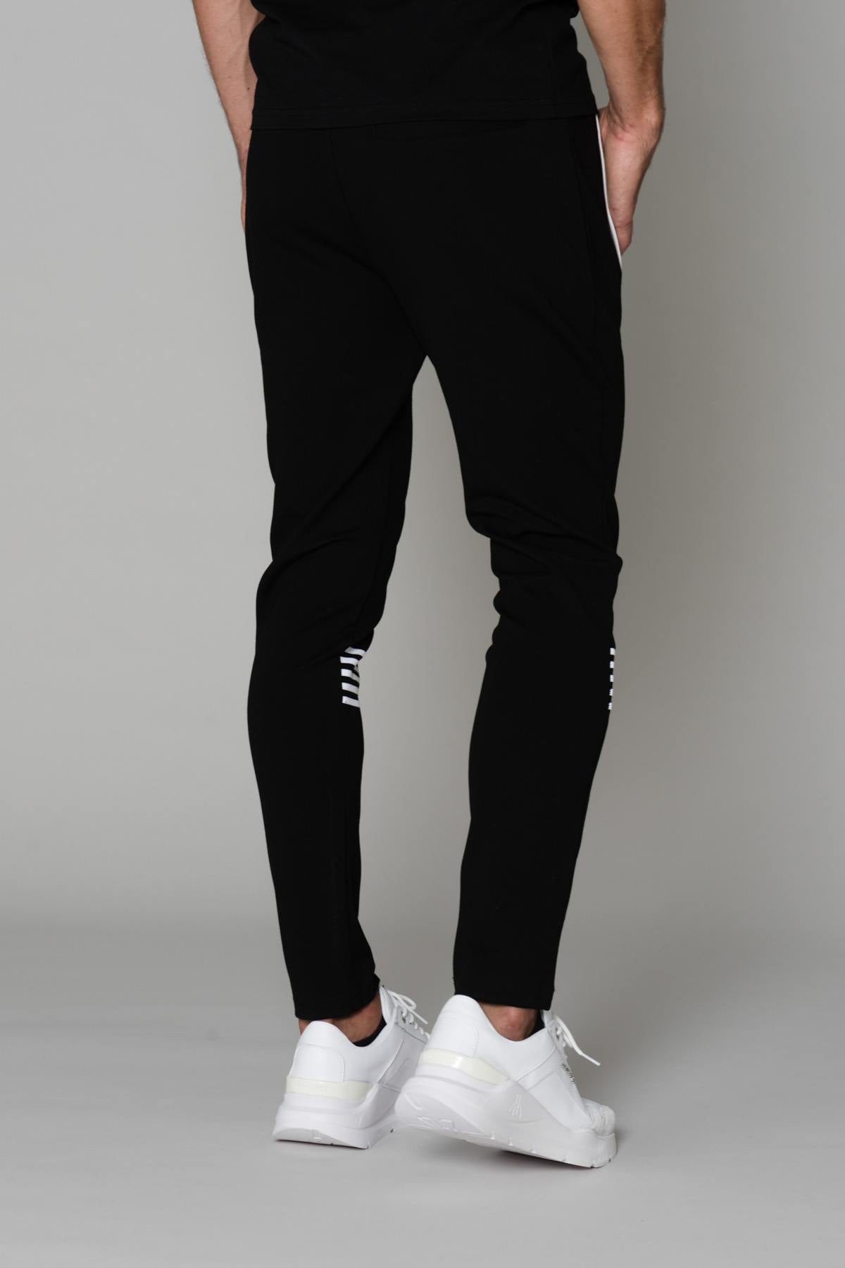 Black elastic waist tracksuit - Image n°5