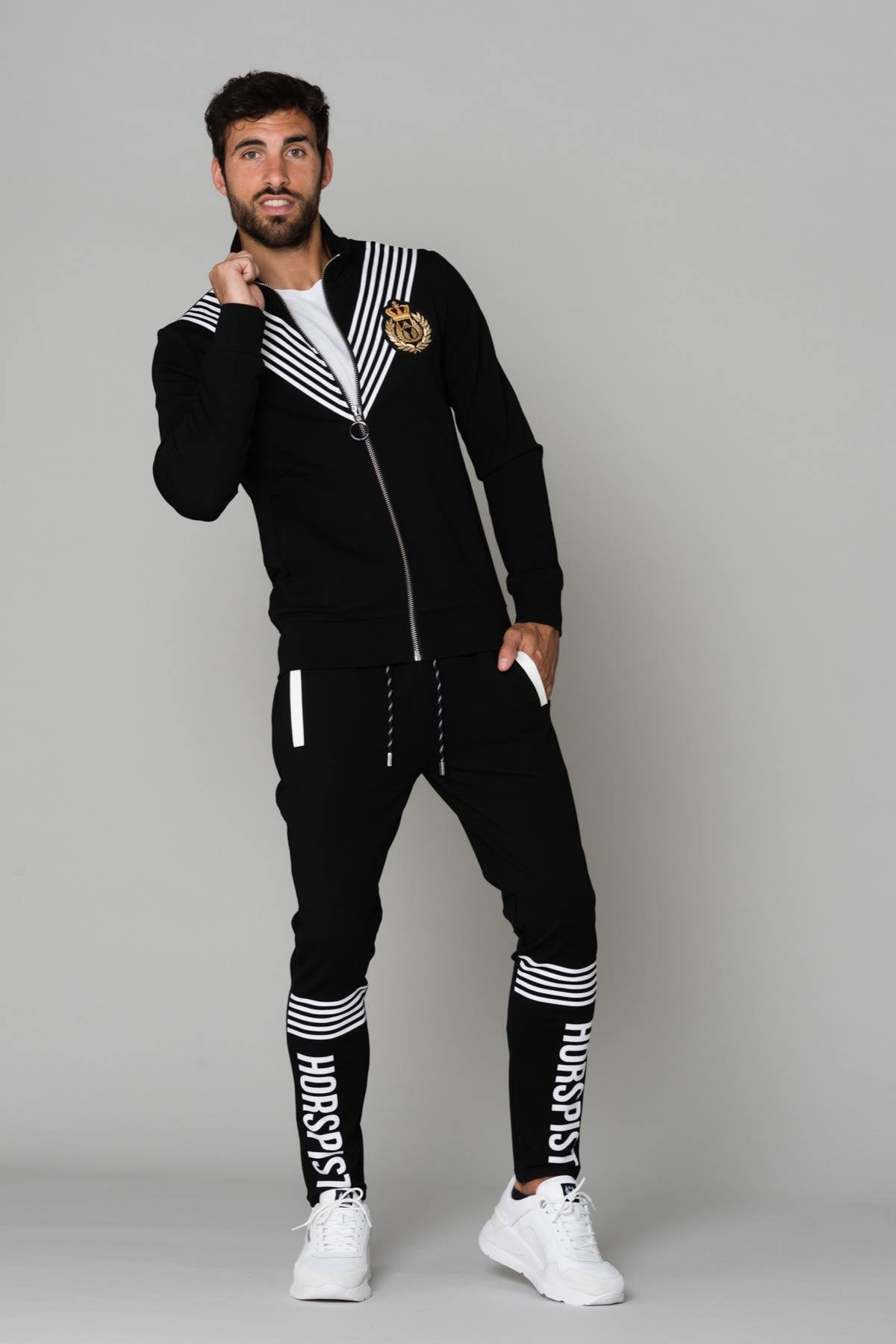 Black zipped track jacket - Image n°2