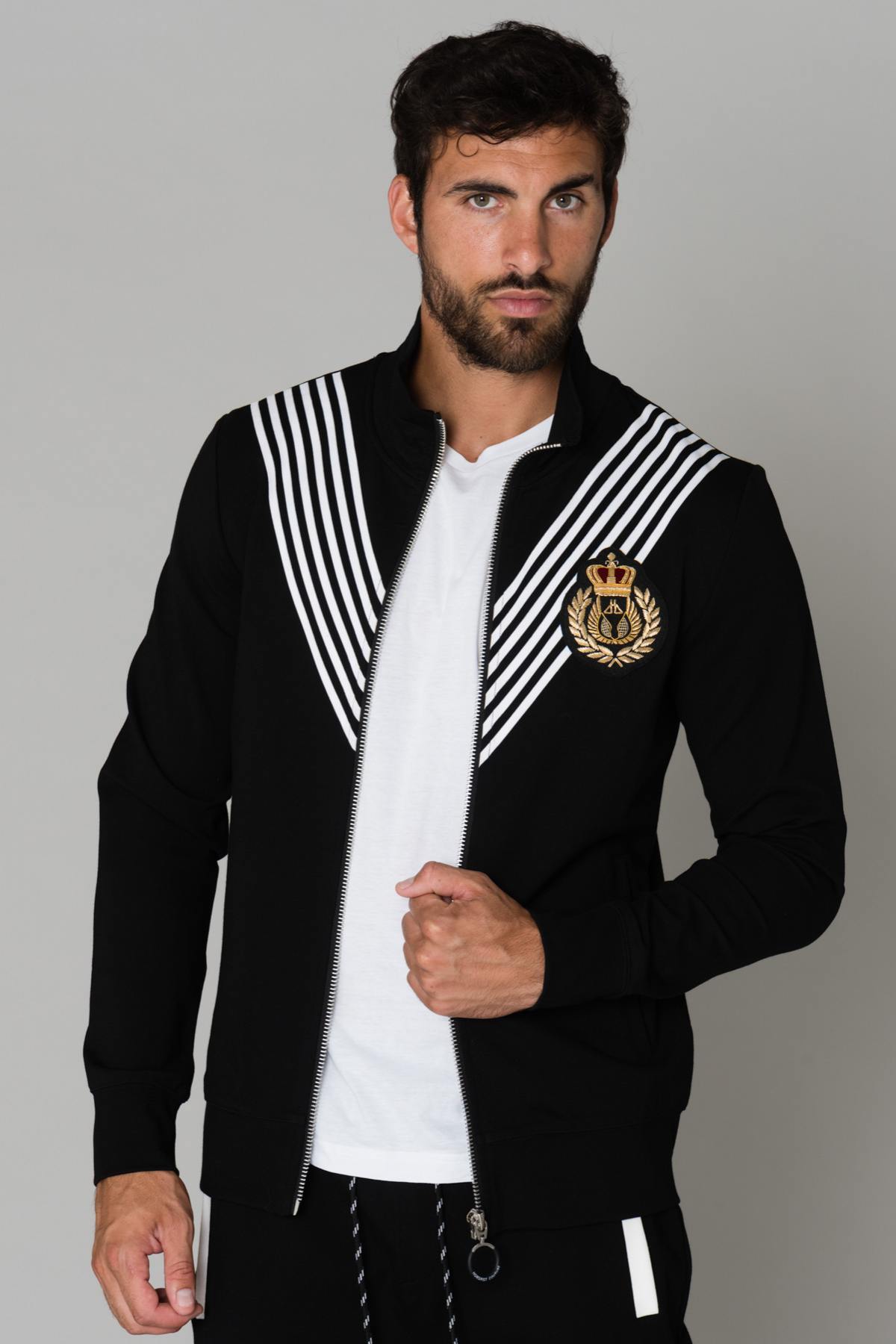 Black zipped track jacket - Image n°3