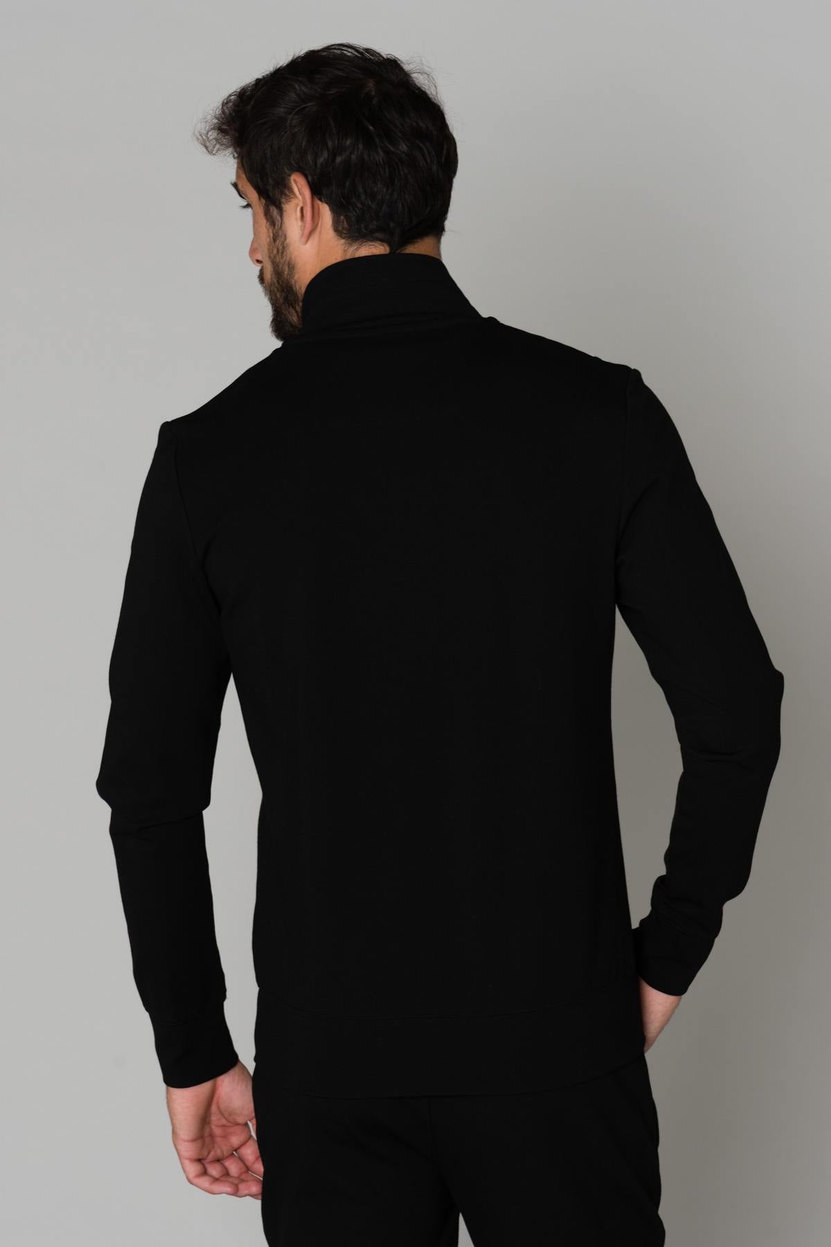 Black zipped track jacket - Image n°5