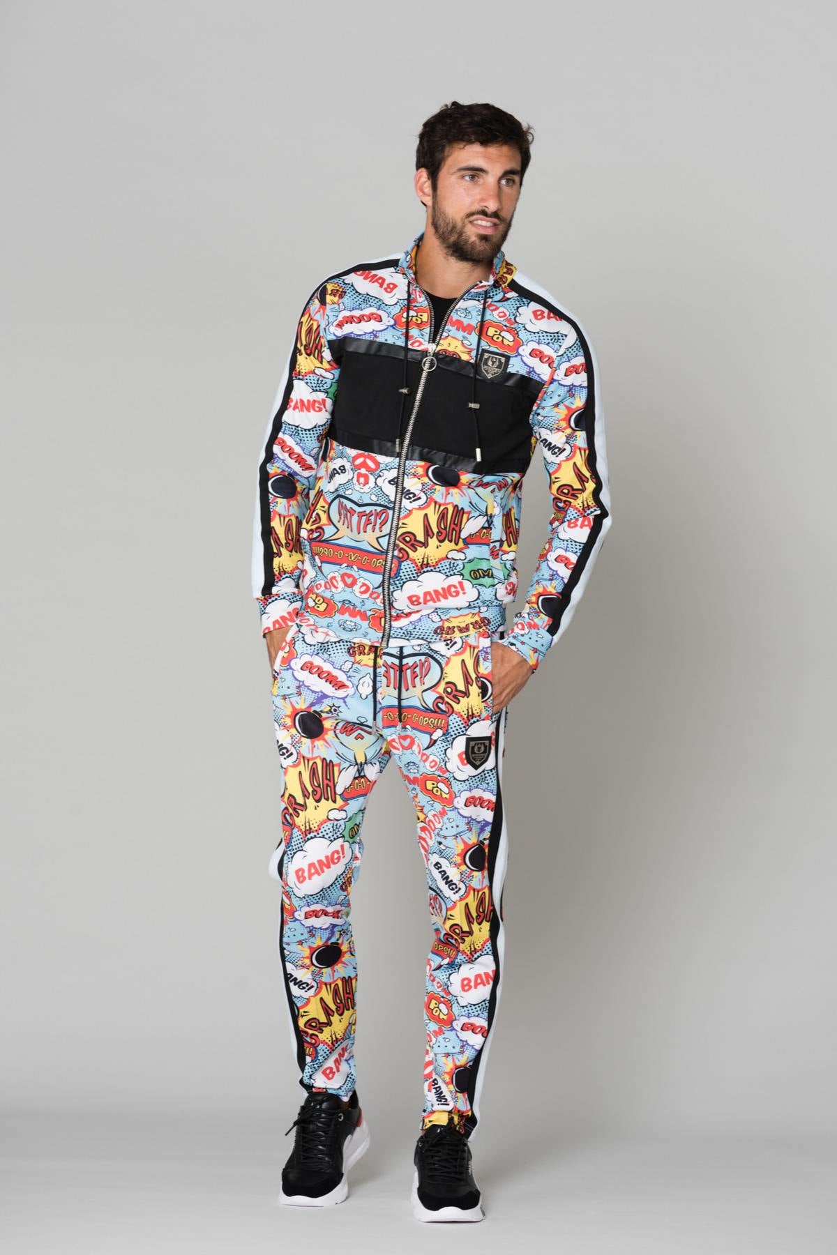 Colorful slim tracksuit - Image n°3