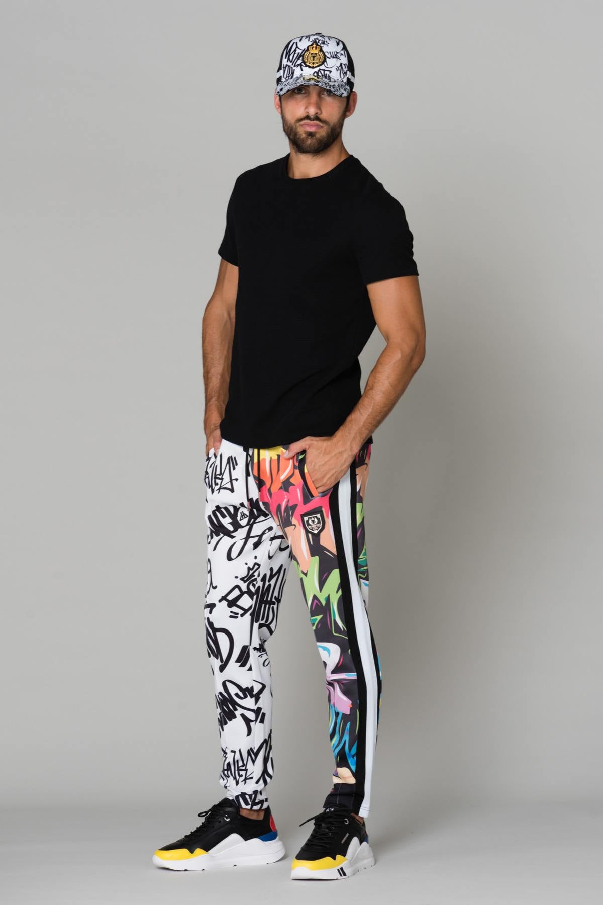 Multicolor slim joggers - Image n°3