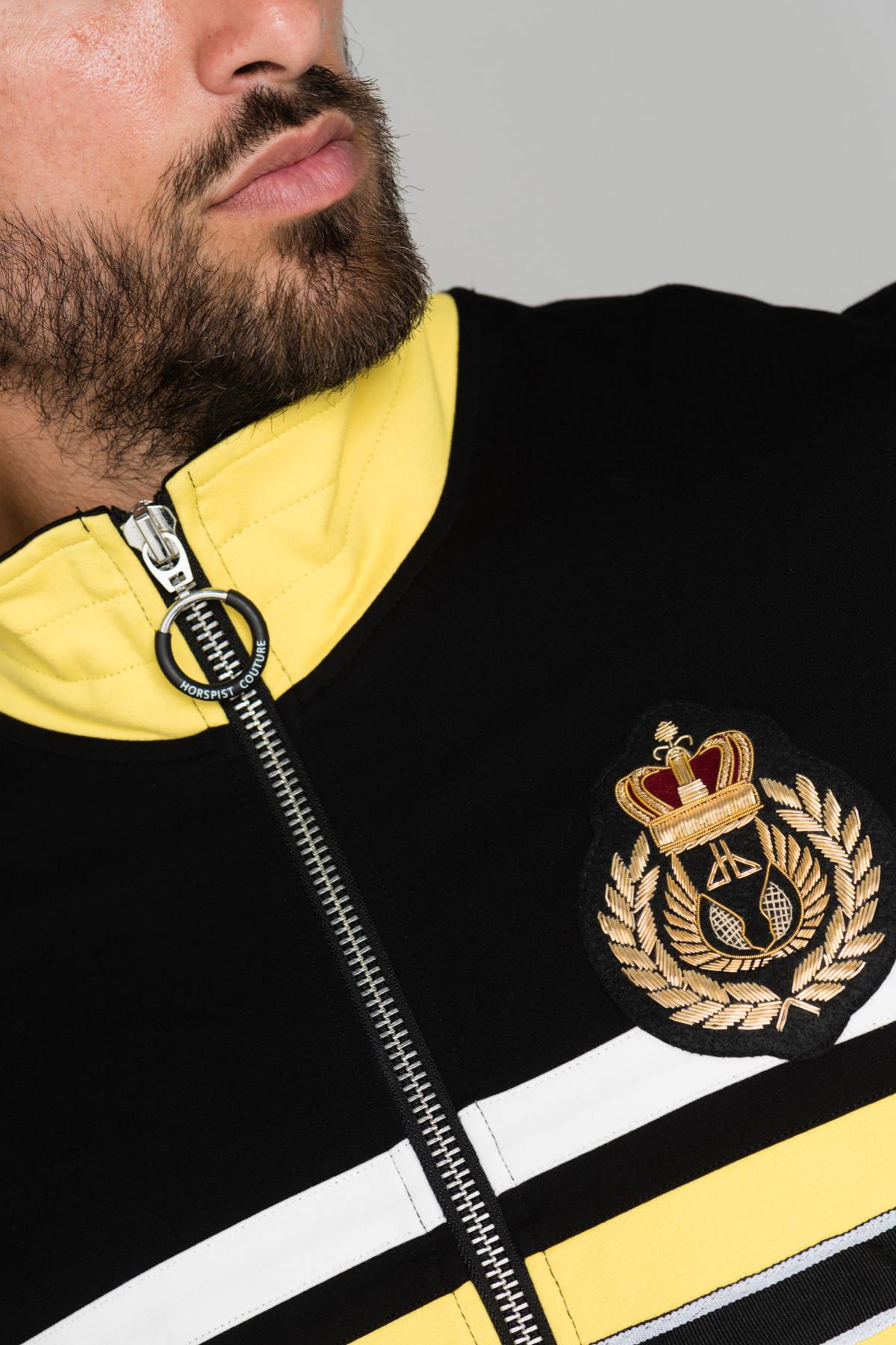 Black and yellow track jacket - Image n°5