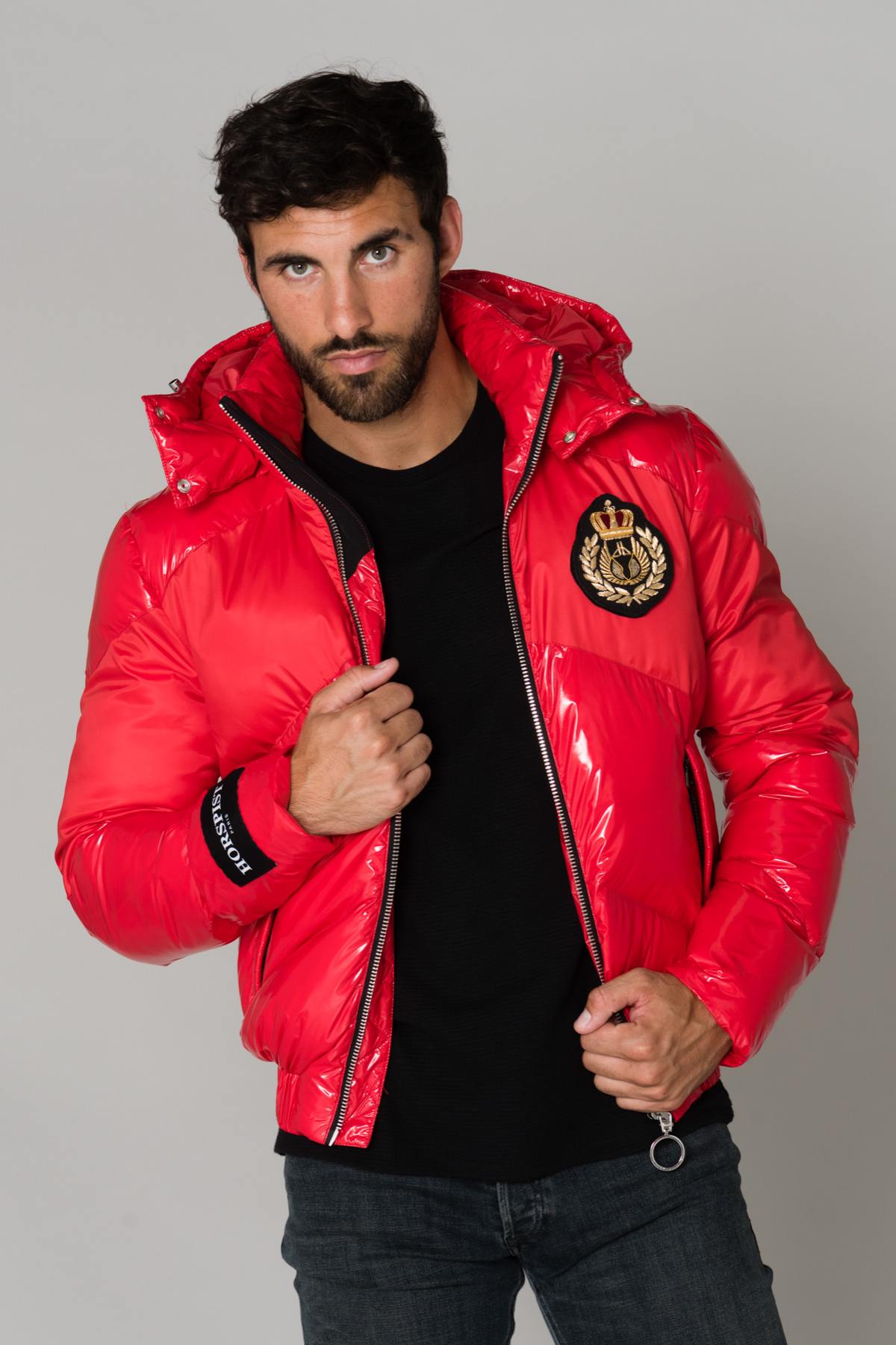 Red quilted jacket - Image n°5