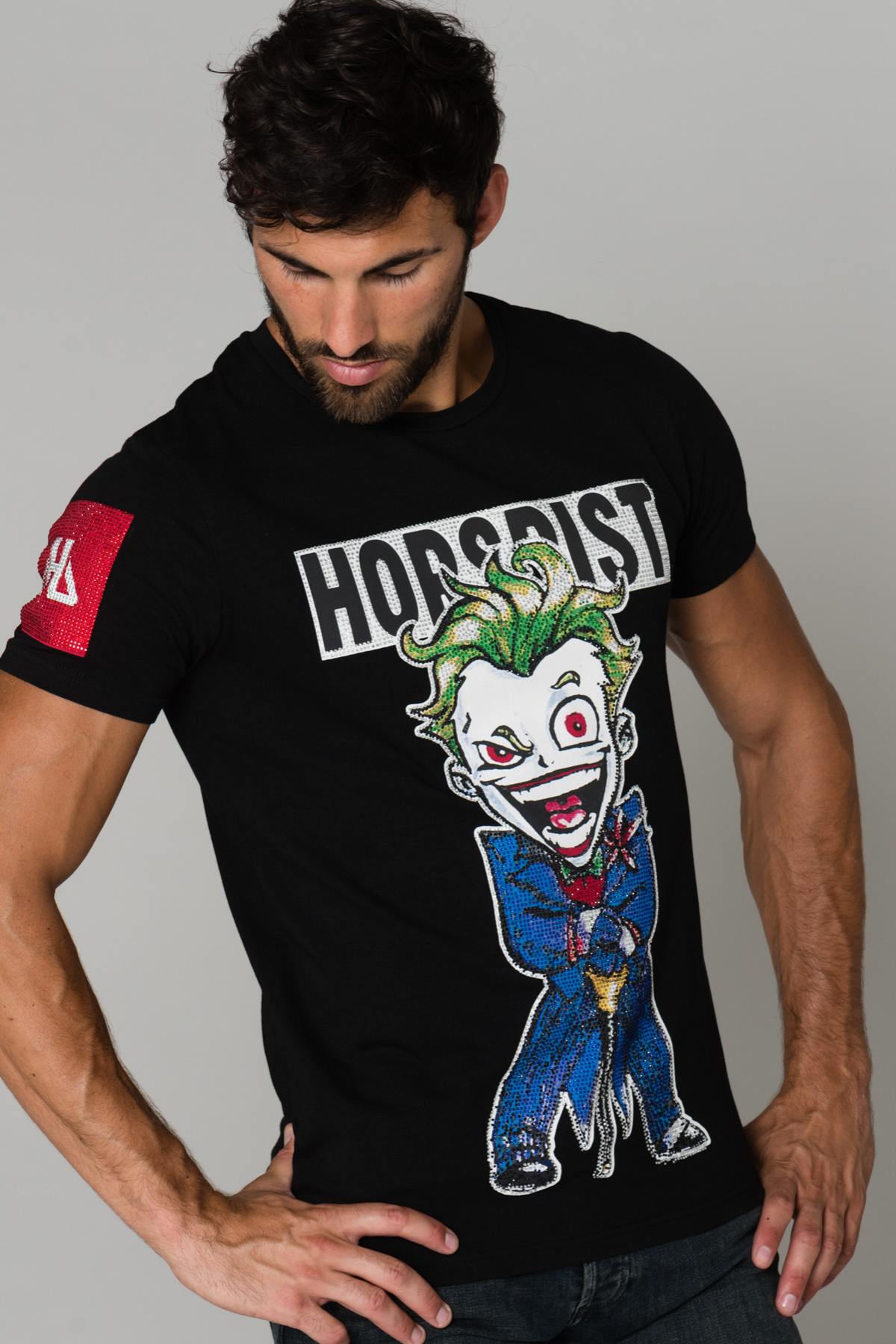 Black Joker printed t-shirt - Image n°1