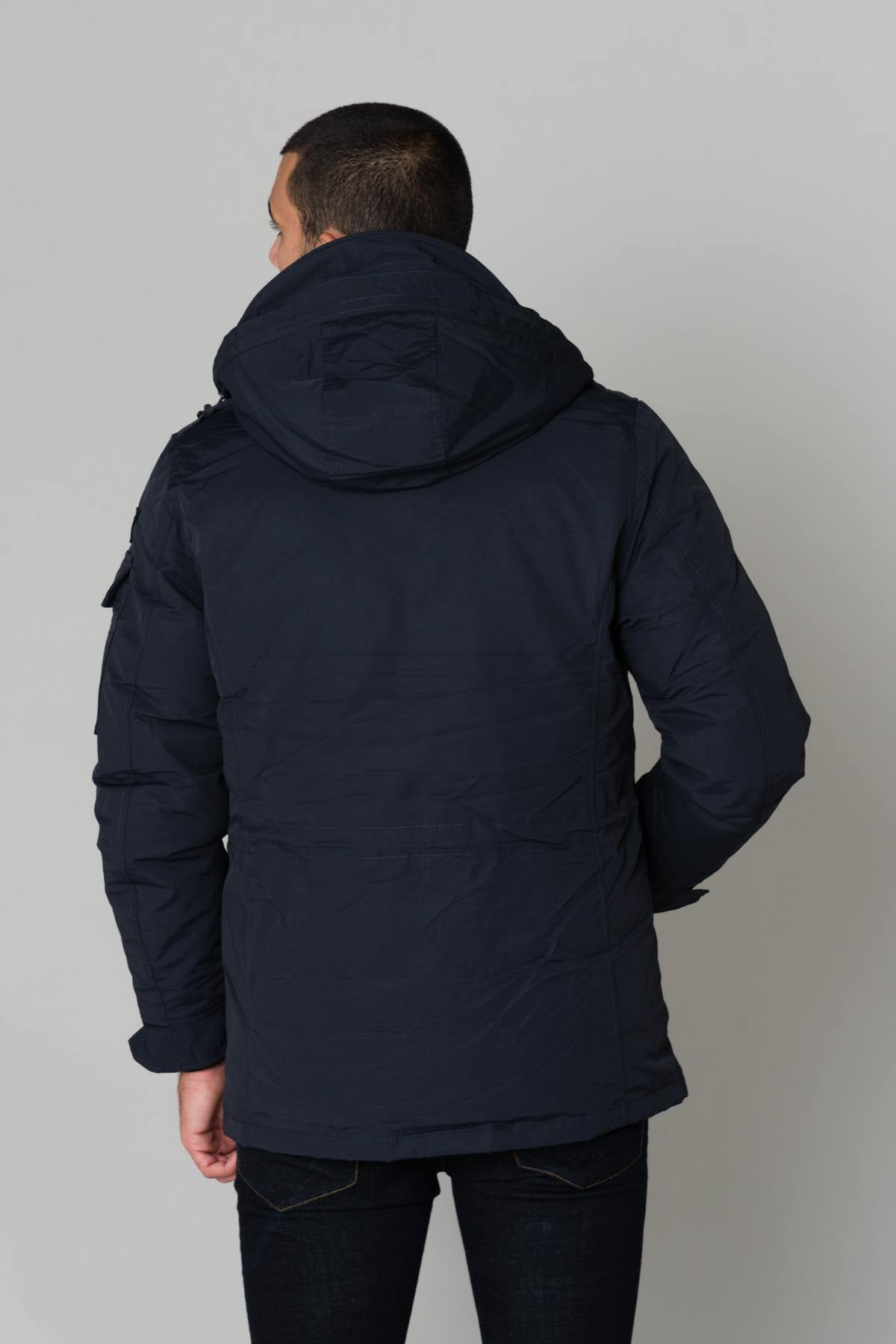 Dark blue cotton jacket - Image n°5