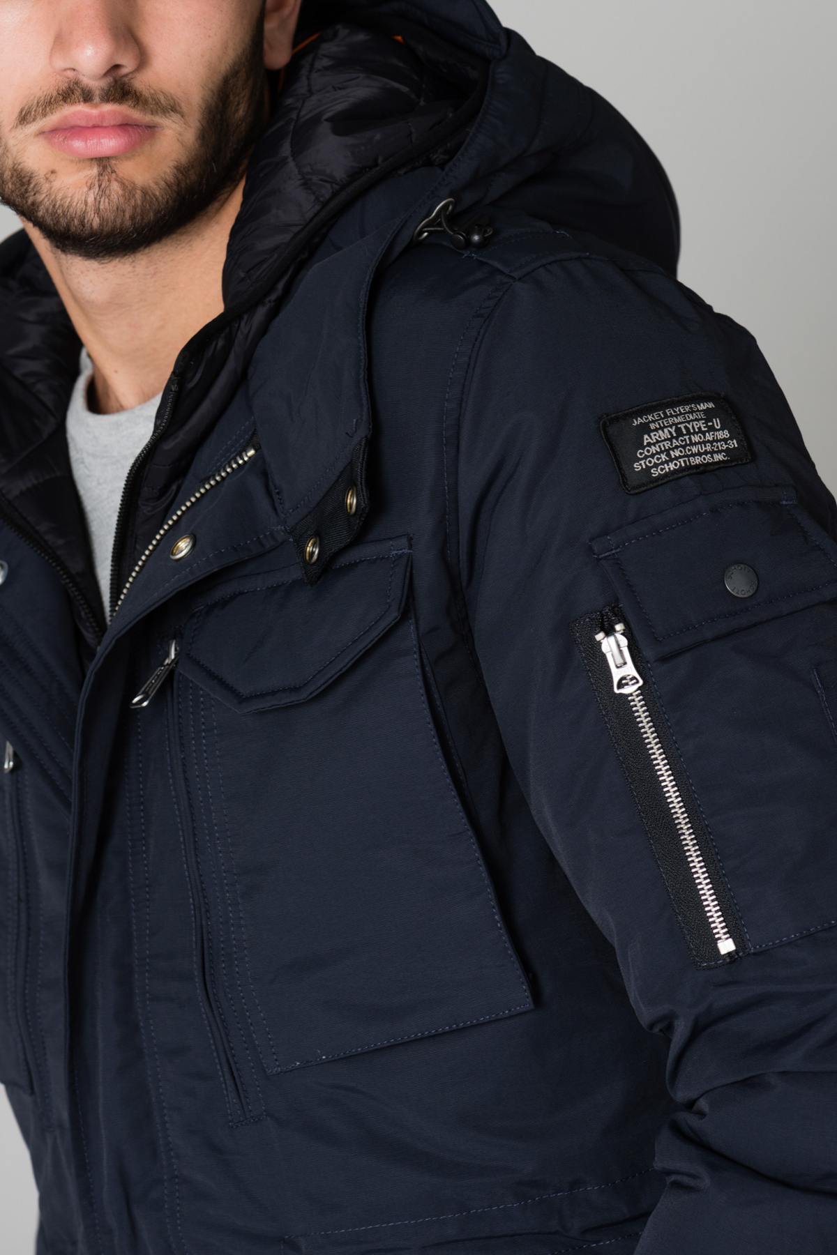 Dark blue cotton jacket - Image n°6