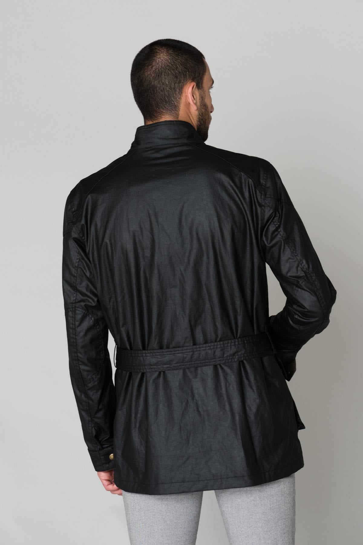 Mid-length black jacket - Image n°6