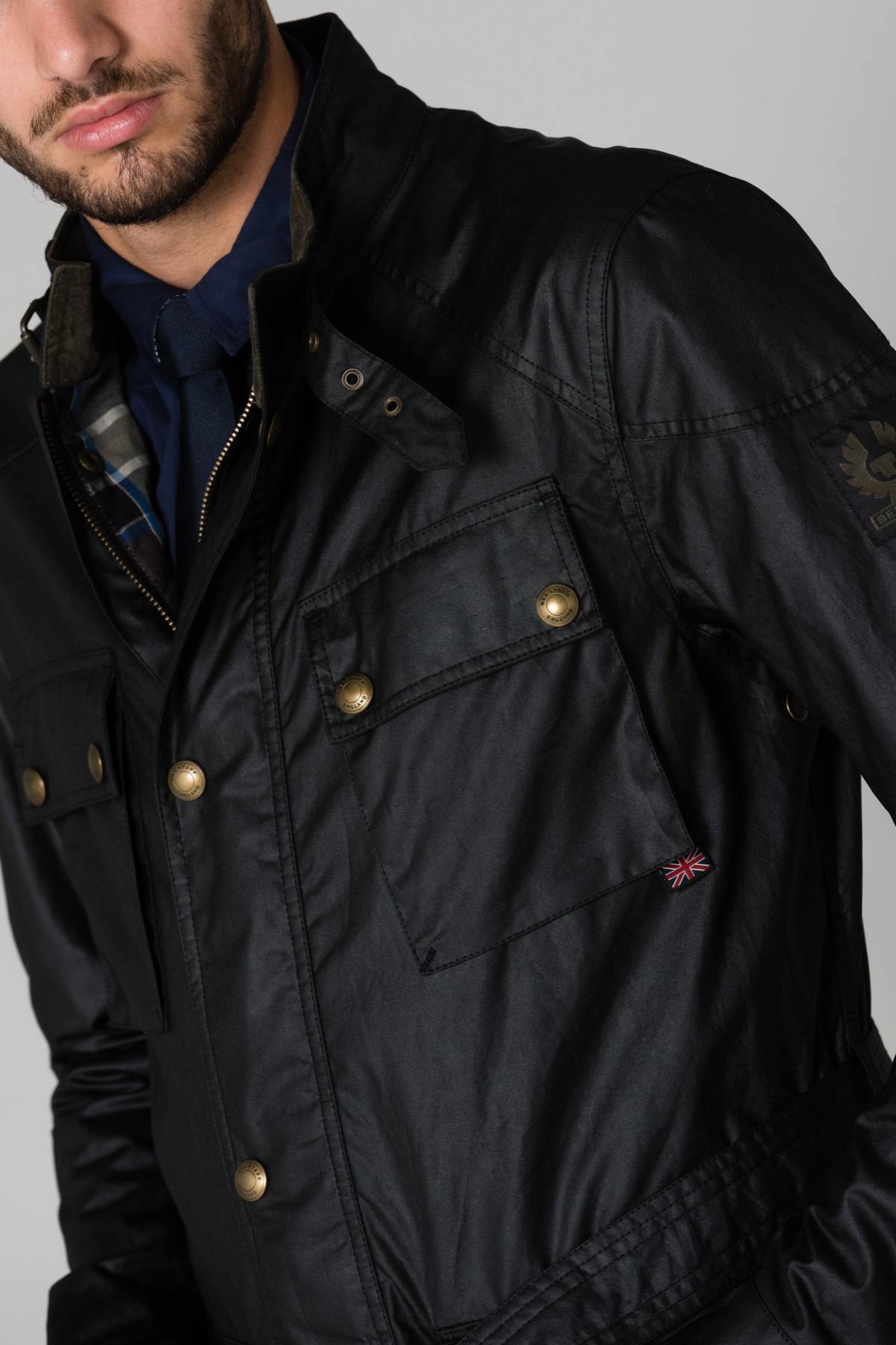 Mid-length black jacket - Image n°7