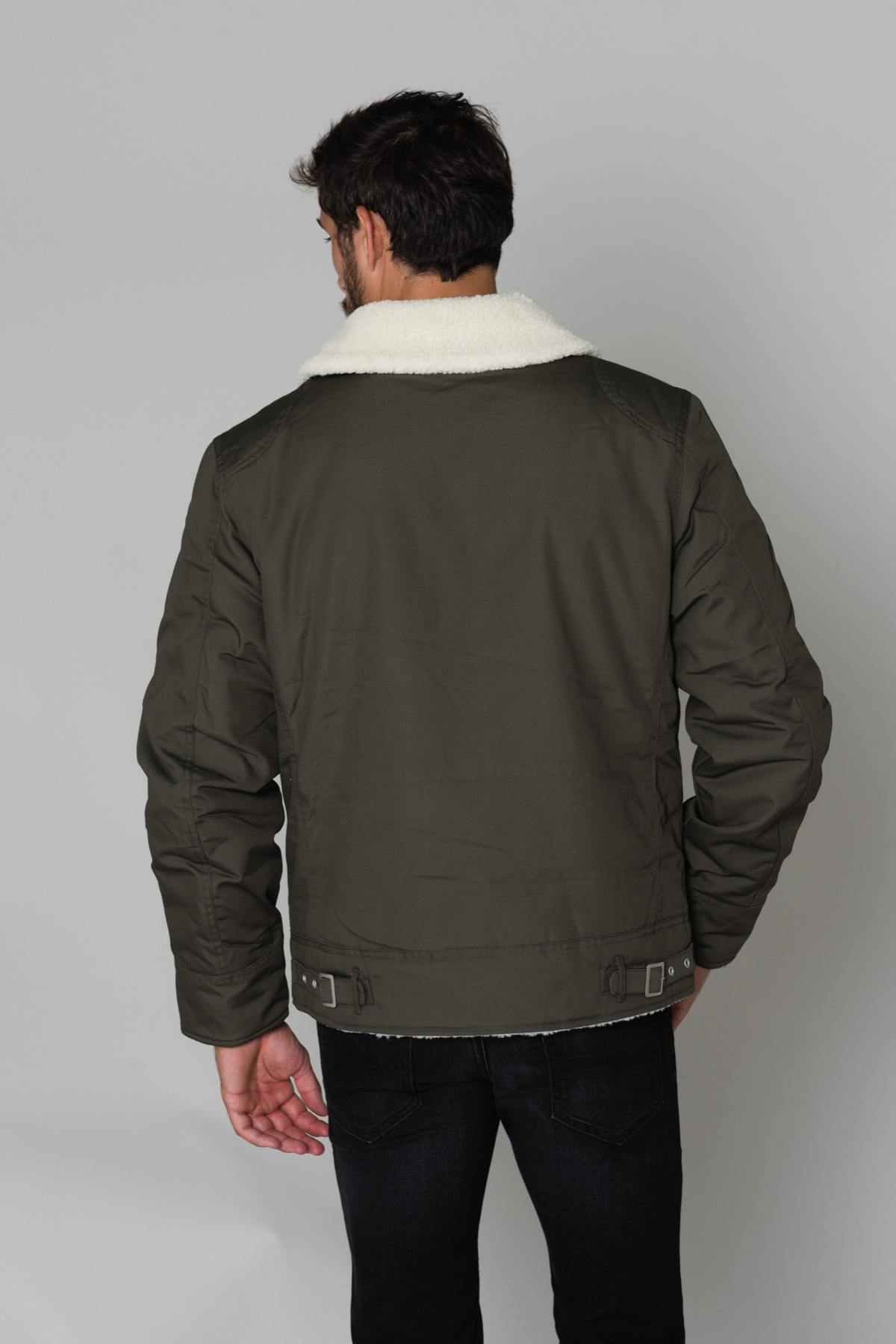 Men's khaki jacket - Image n°5