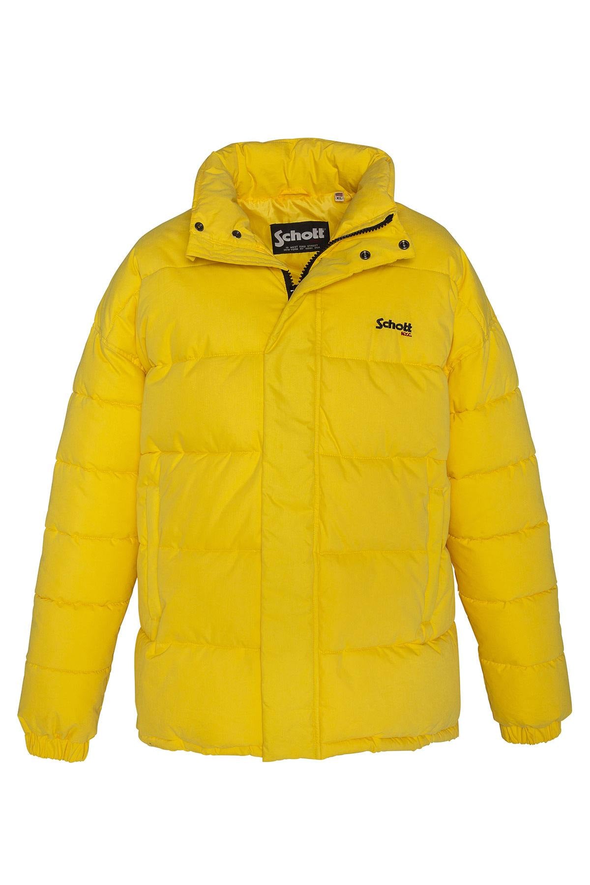  Yellow unisex down jacket - Image n°1