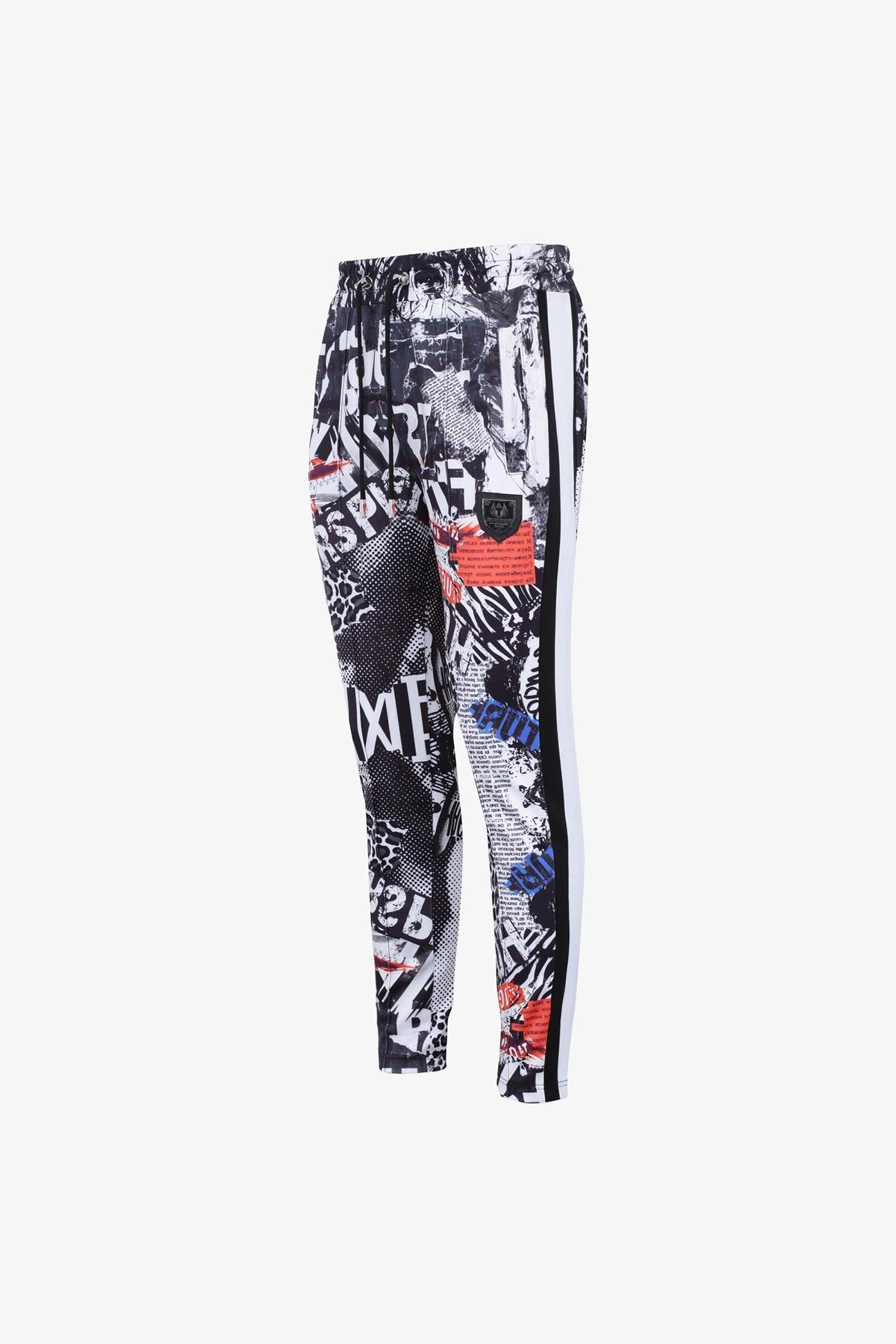 Black and white printed jogging pants - Image n°7