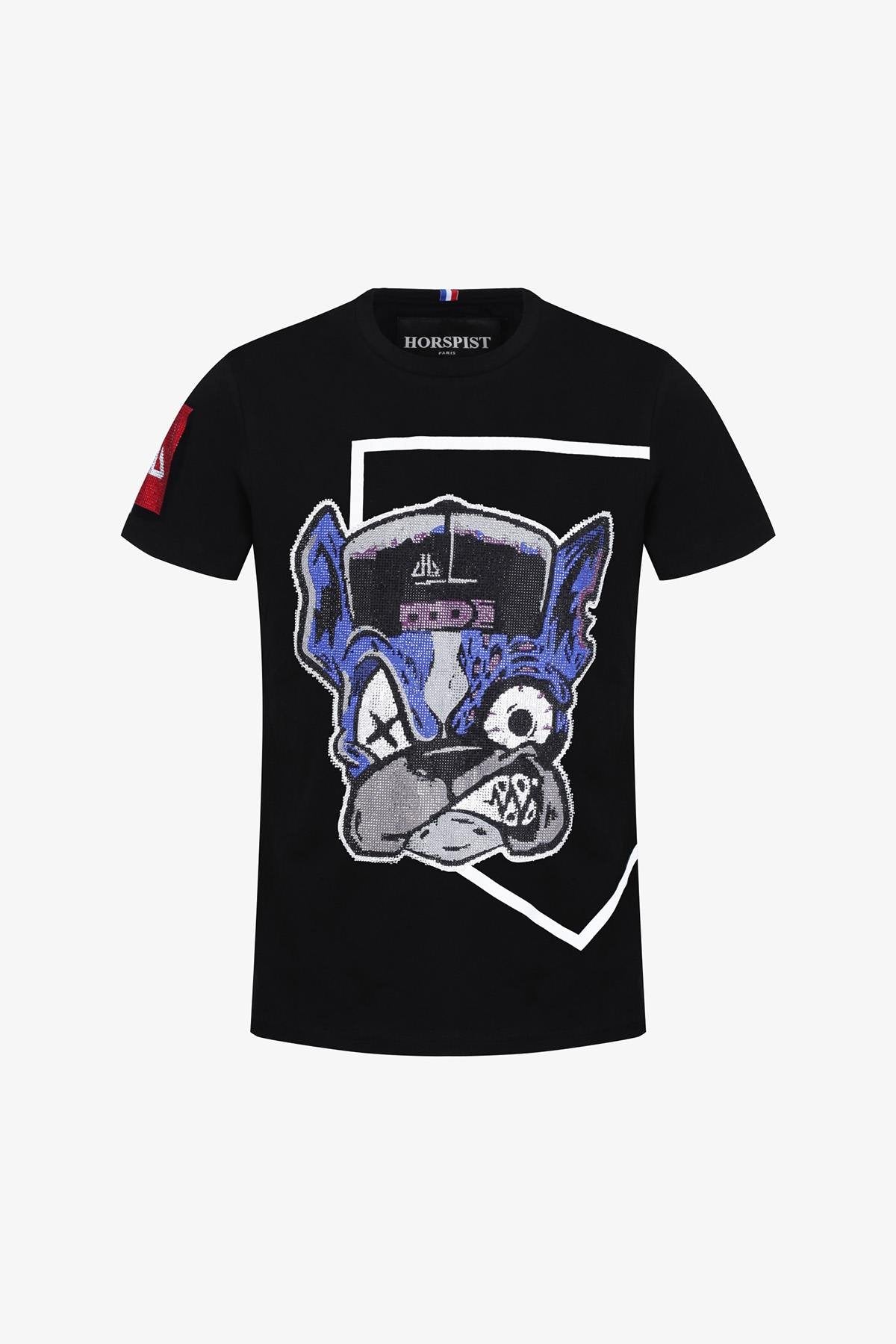 Rhinestone dog head t-shirt - Image n°7