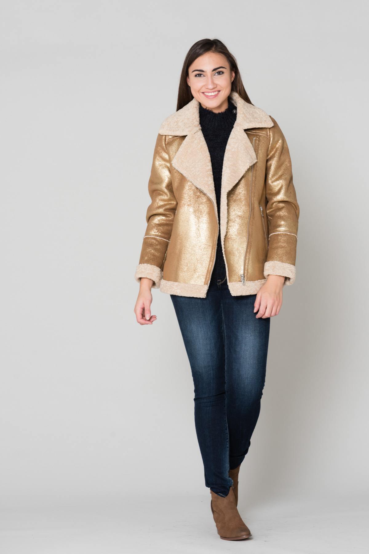  Women's gold sequined jacket - Image n°2