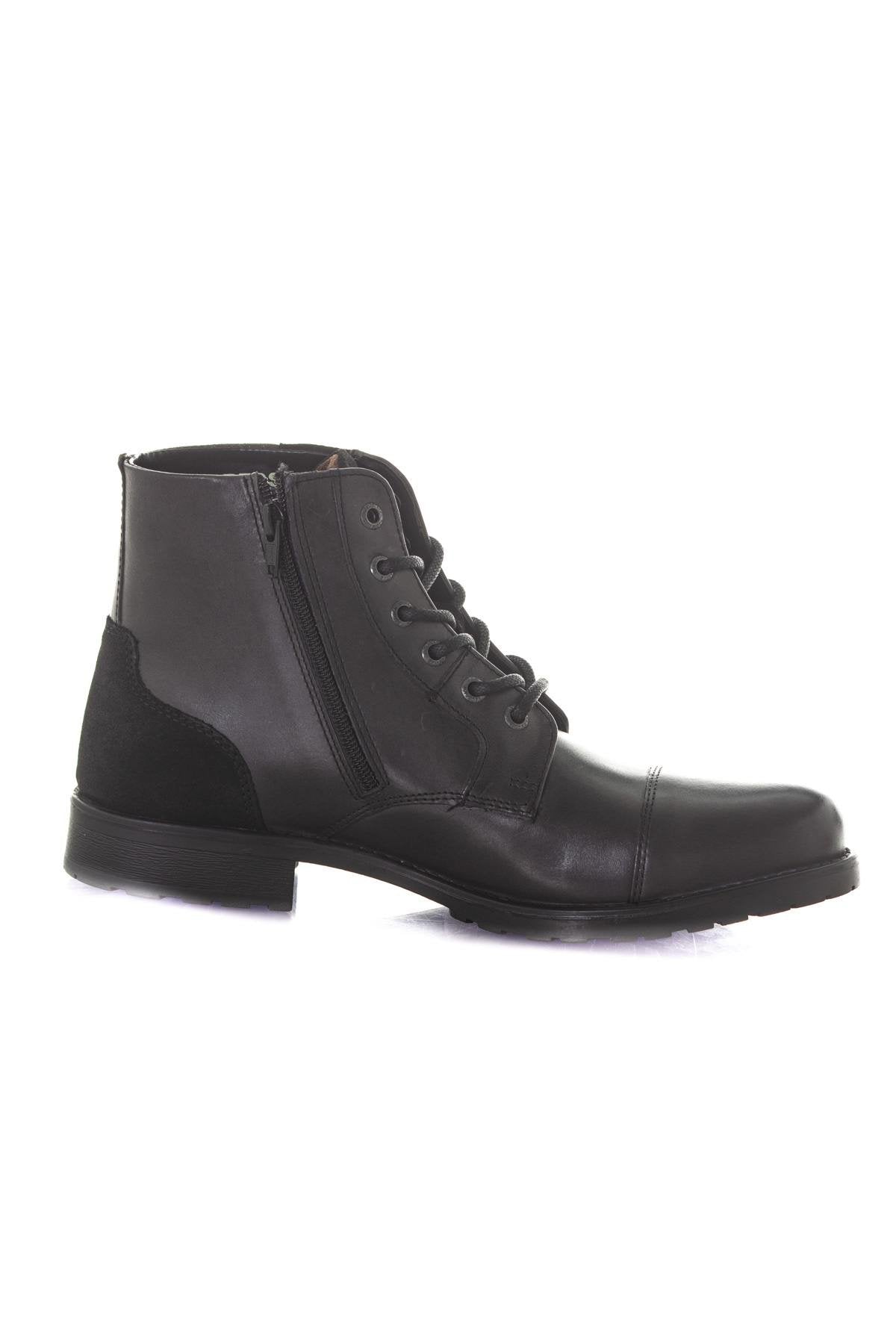  Men's black high-top shoes - Image n°2