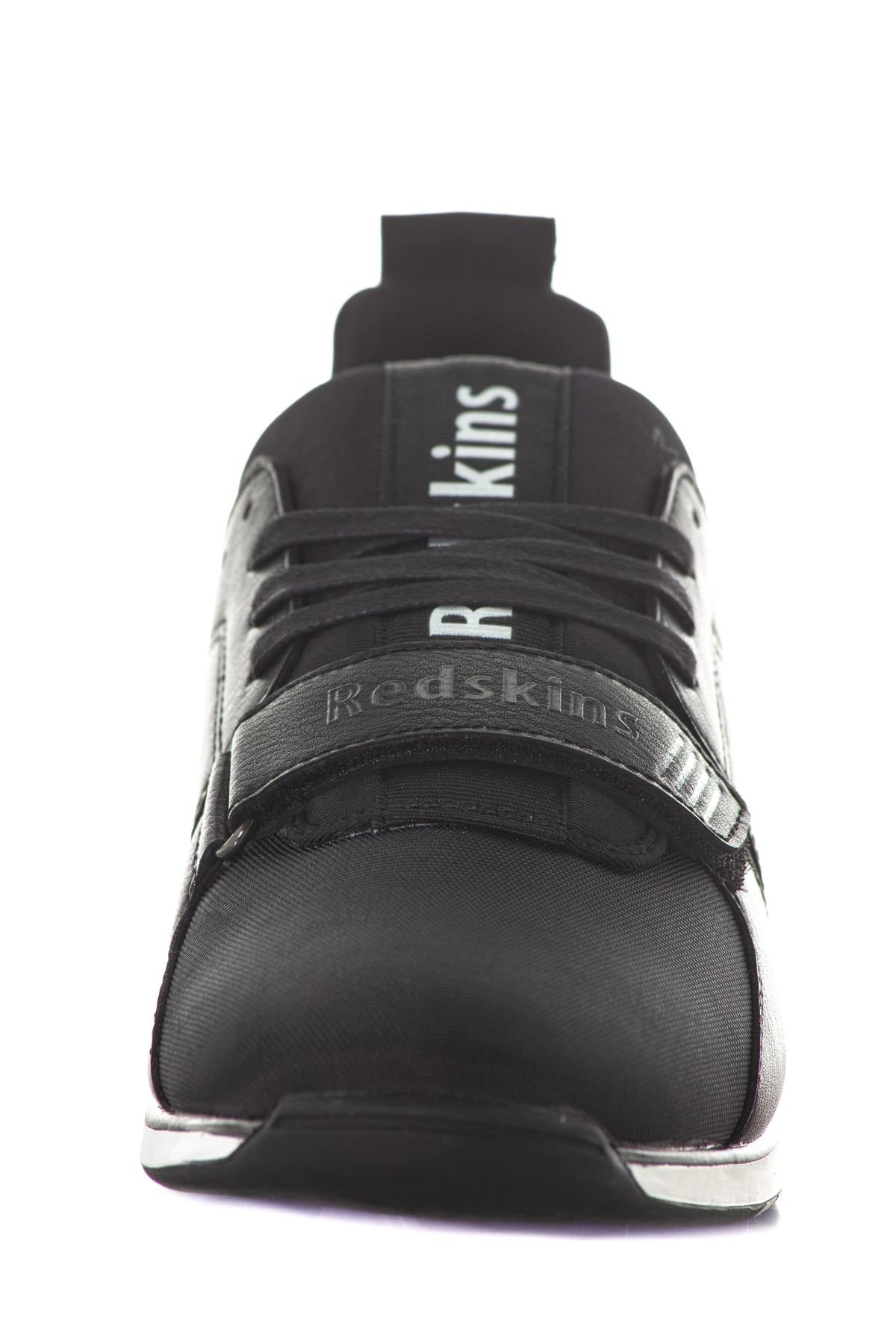 Black dual material sneakers - Image n°5