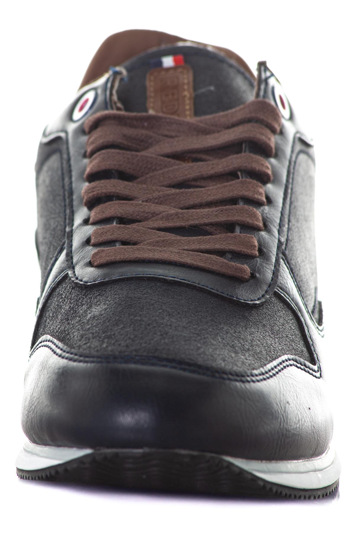 Navy and cognac sneakers - Image n°5