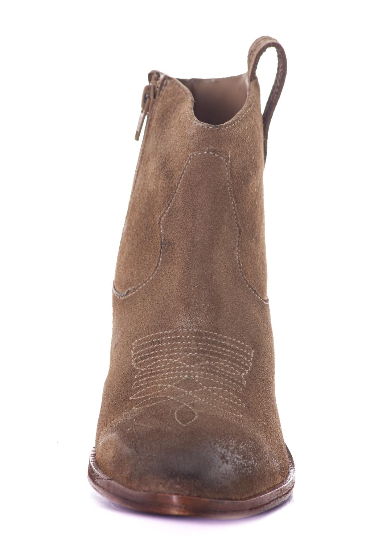 Women's taupe tiags style boots - Image n°7