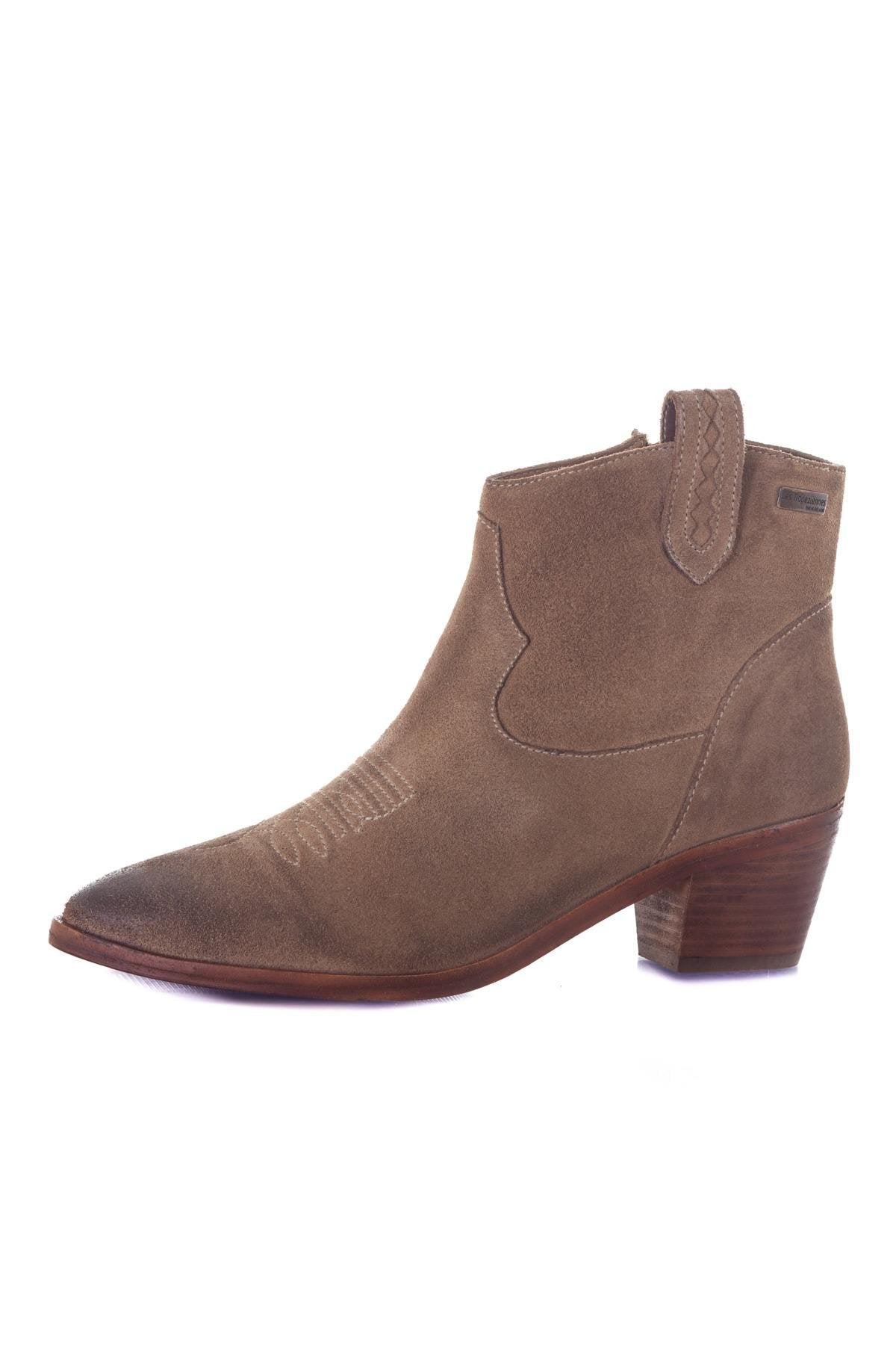 Women's taupe tiags style boots - Image n°9