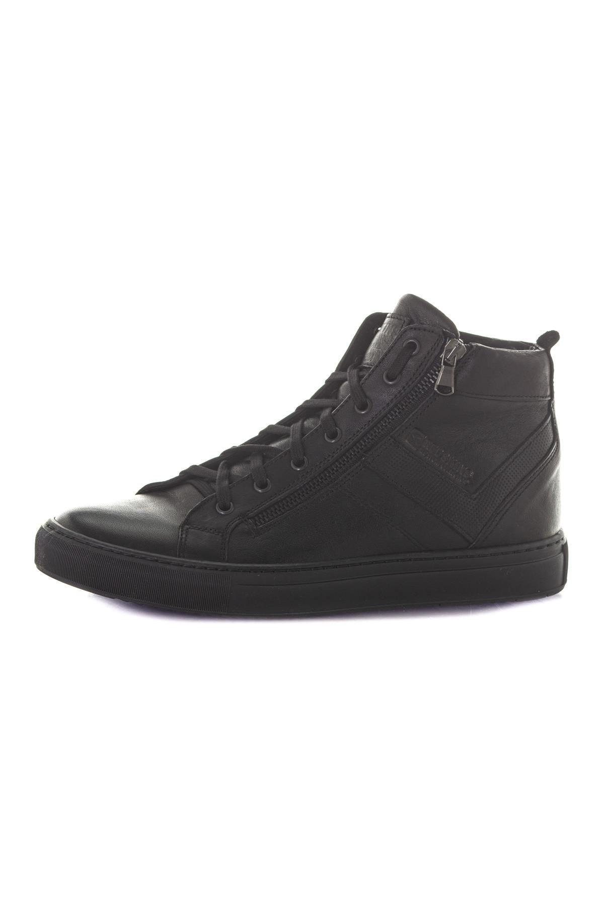 High-top leather sneakers - Image n°7