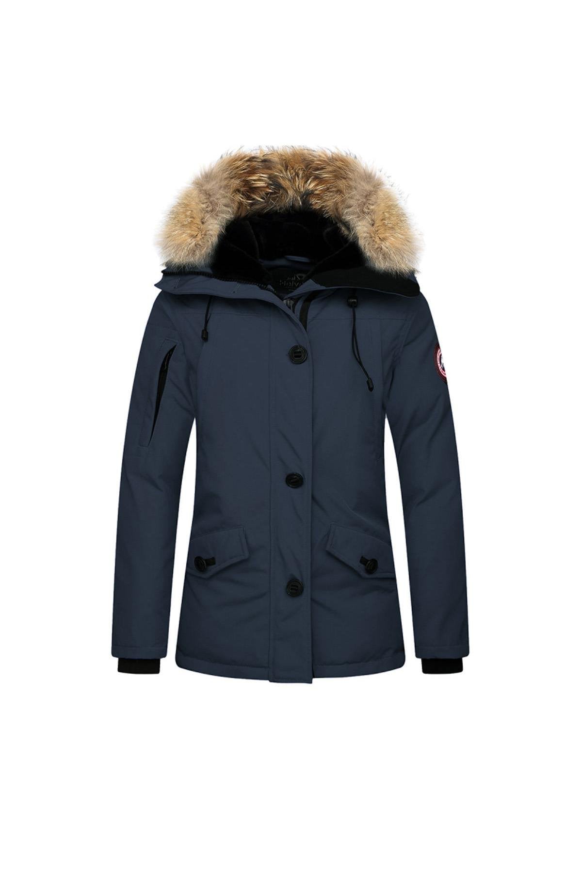 Women's parka with real fur - Image n°3