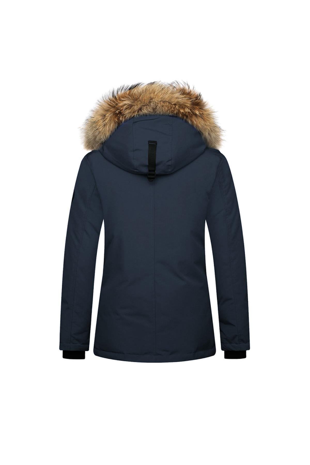 Women's parka with real fur - Image n°8