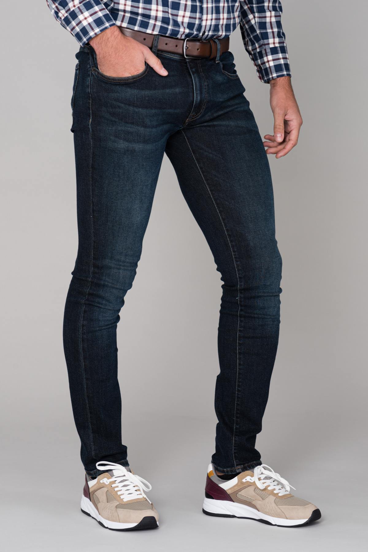 Men's blue cotton jeans - Image n°5