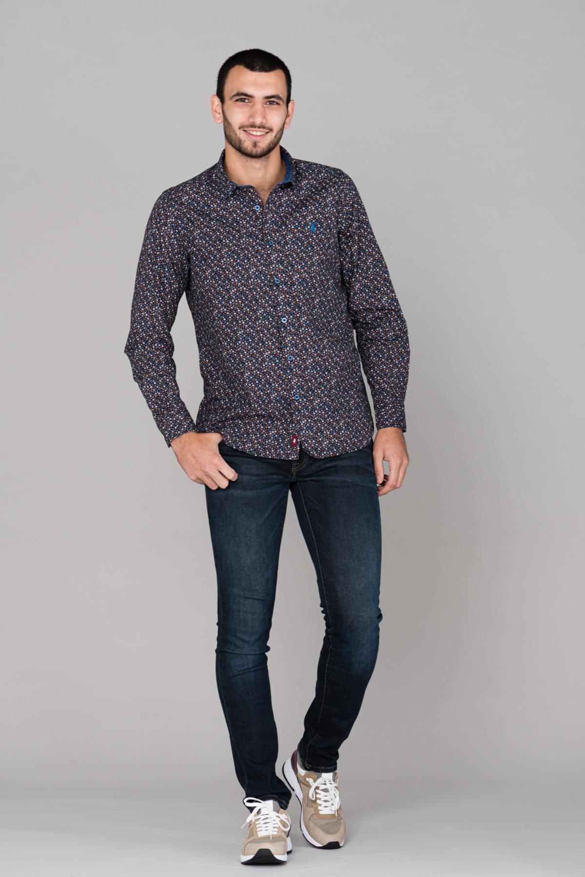 Blue long sleeve shirt - Image n°2