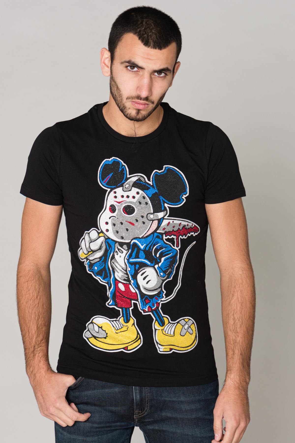 Mickey t-shirt with rhinestones - Image n°1