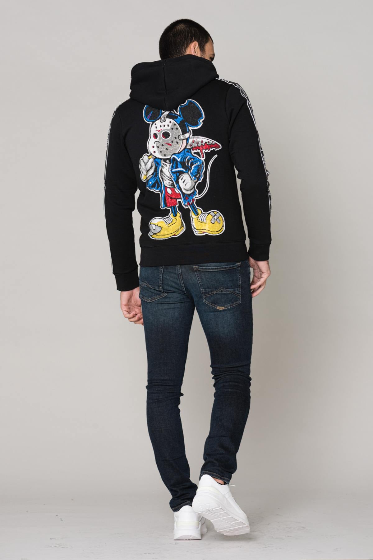  Black Mickey sweatshirt with rhinestones - Image n°3