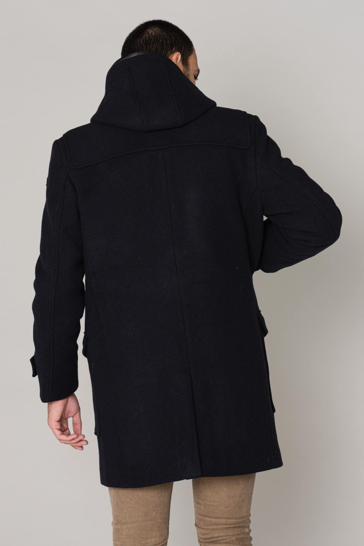 Long black wool coat - Image n°6