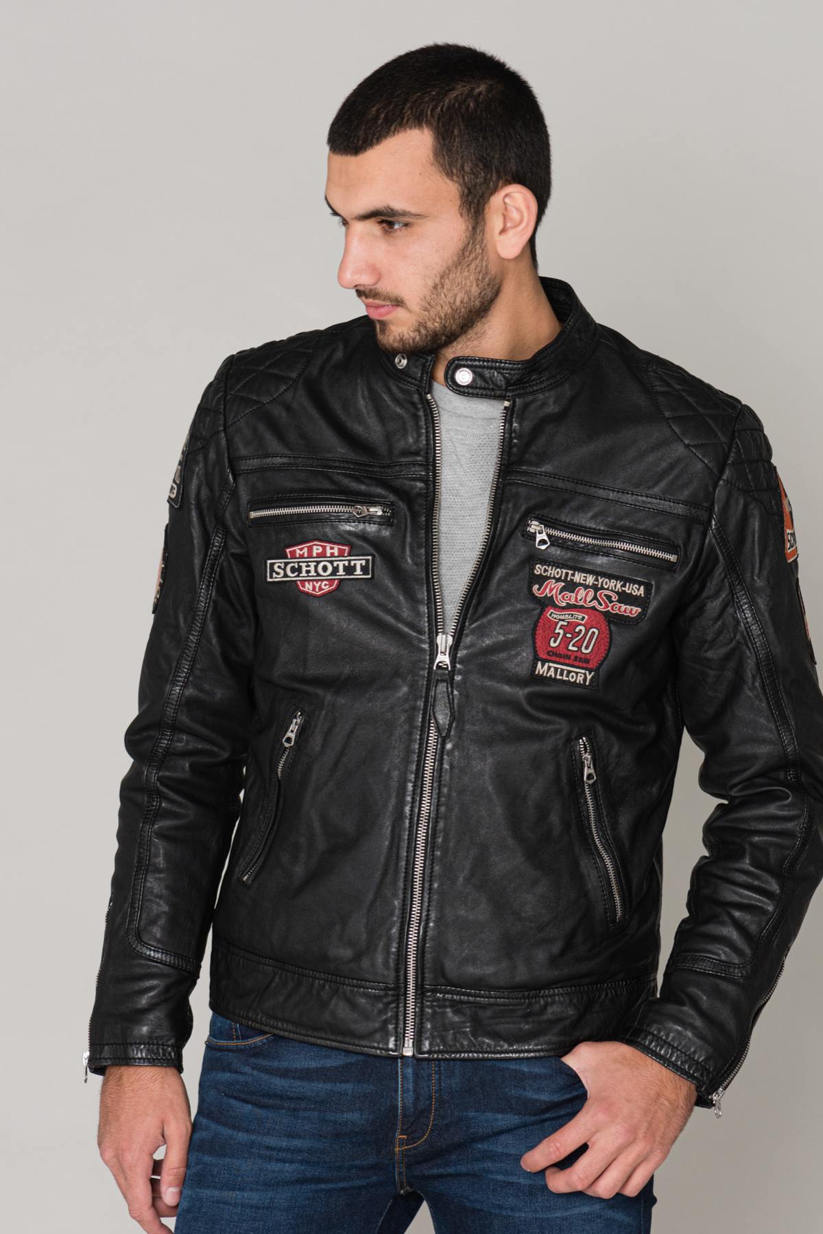 Men's lambskin jacket - Image n°1