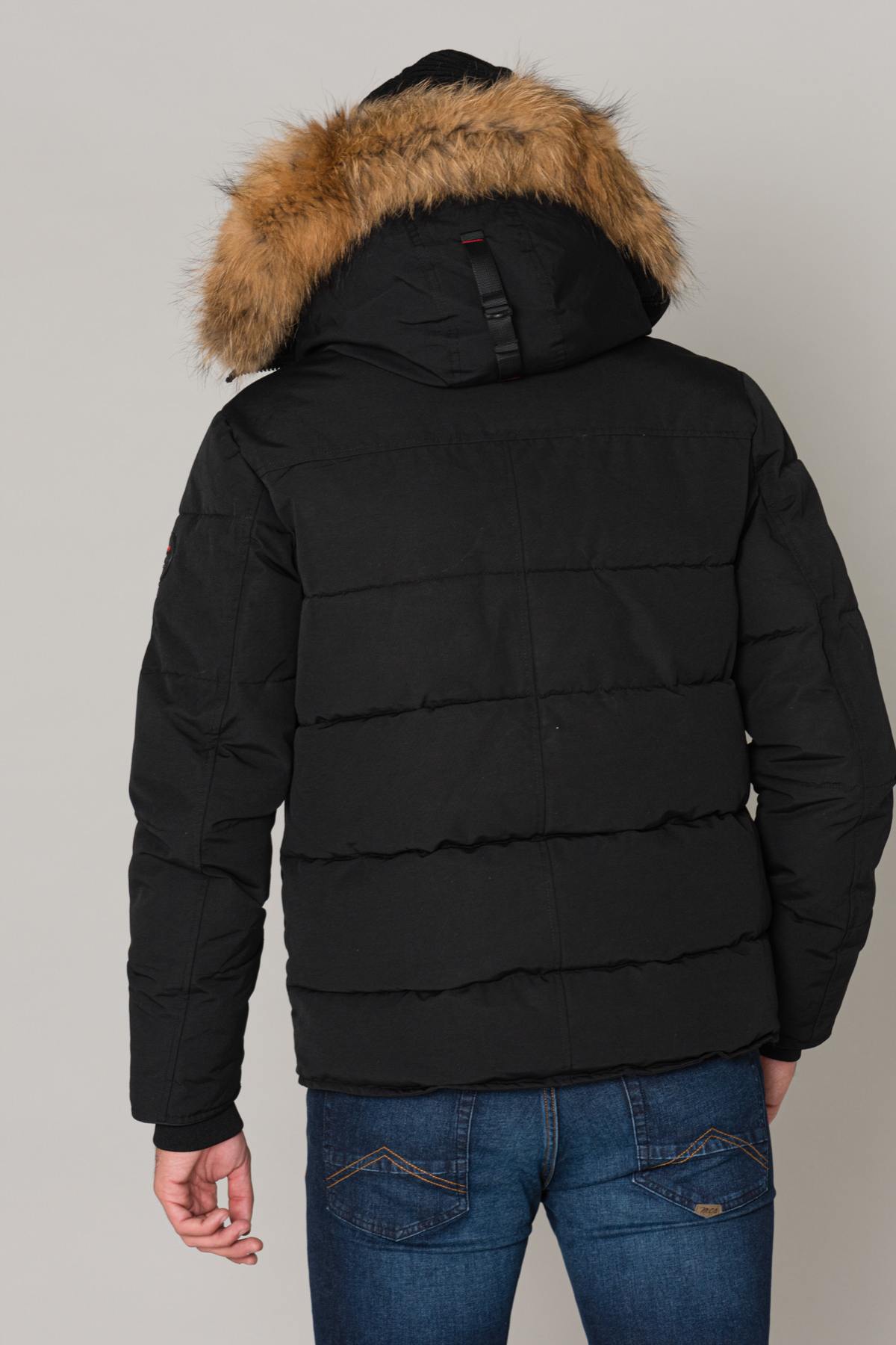 Men's parka with fur hood - Image n°5