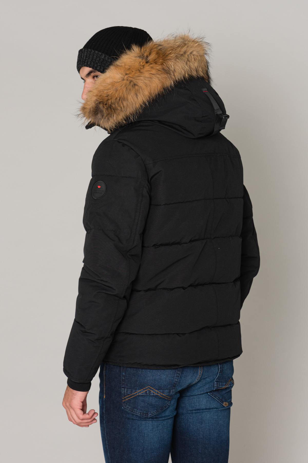 Men's parka with fur hood - Image n°6