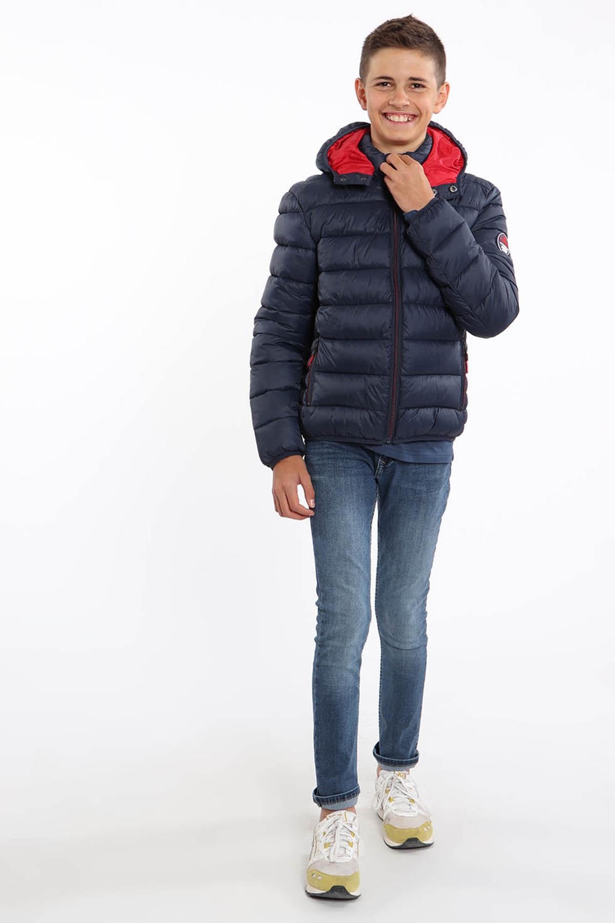  Children's navy blue down jacket - Image n°1