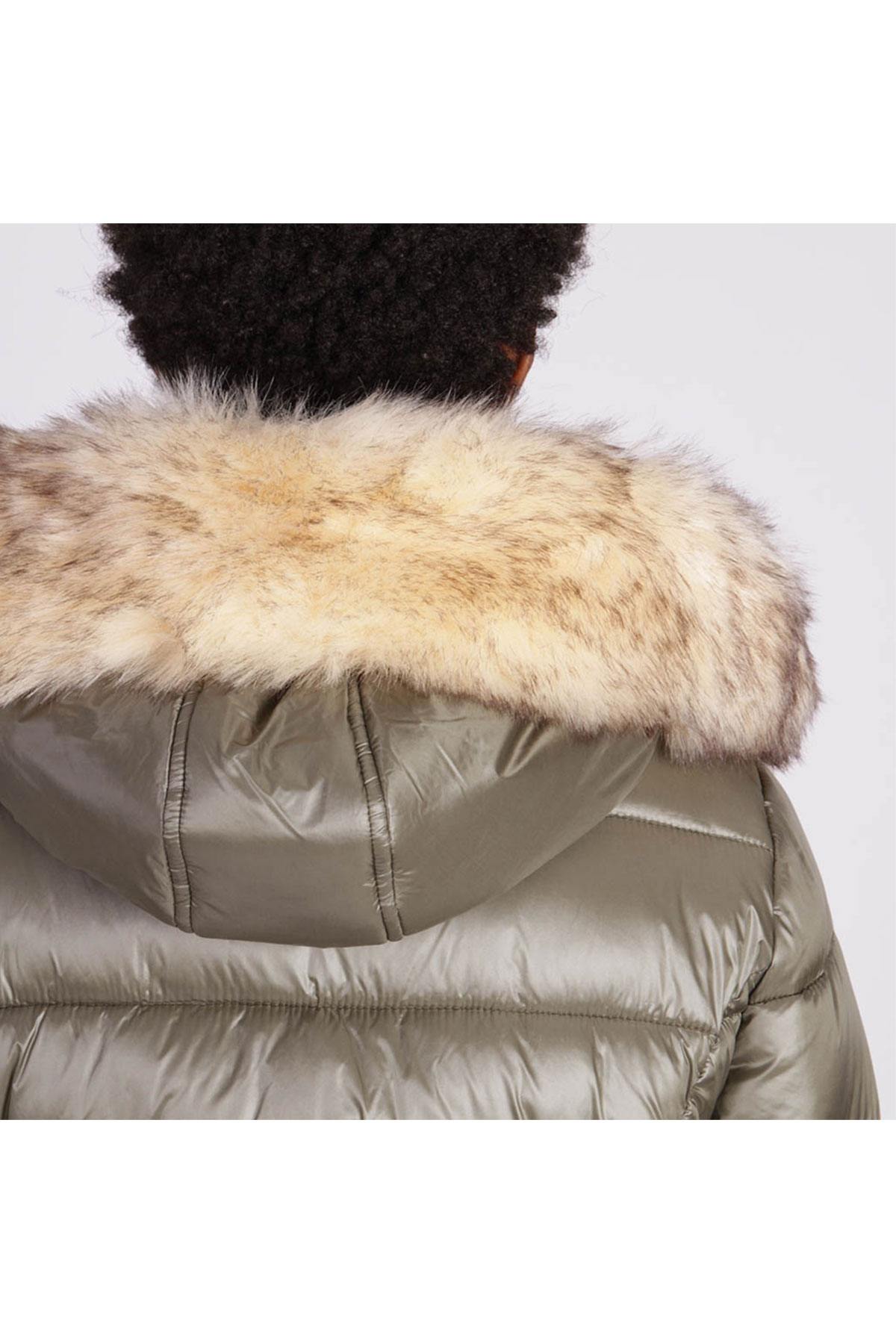 Down jacket with acrylic fur collar - Image n°7